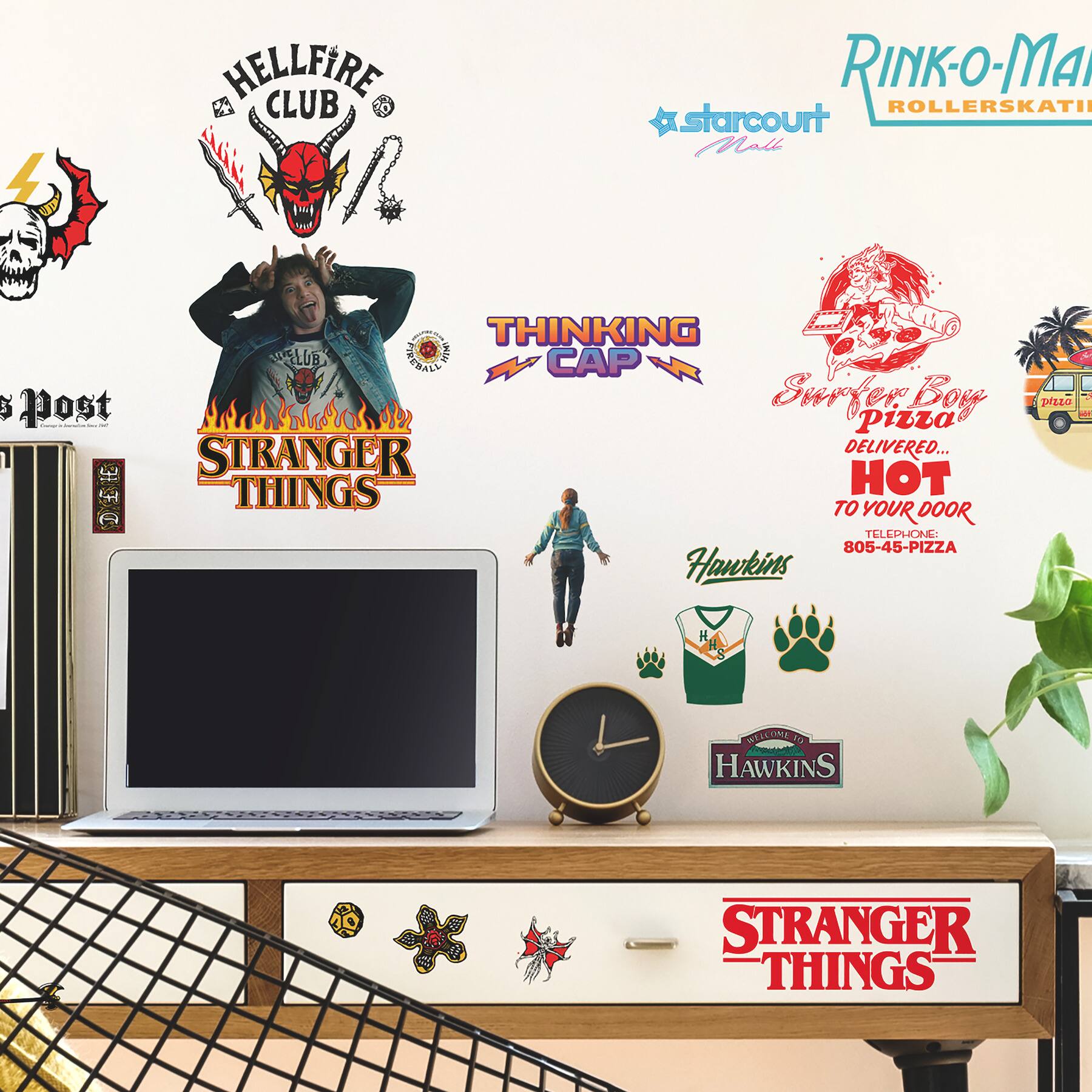 RoomMates Stranger Things Season 4 Icons Peel &#x26; Stick Wall Decals