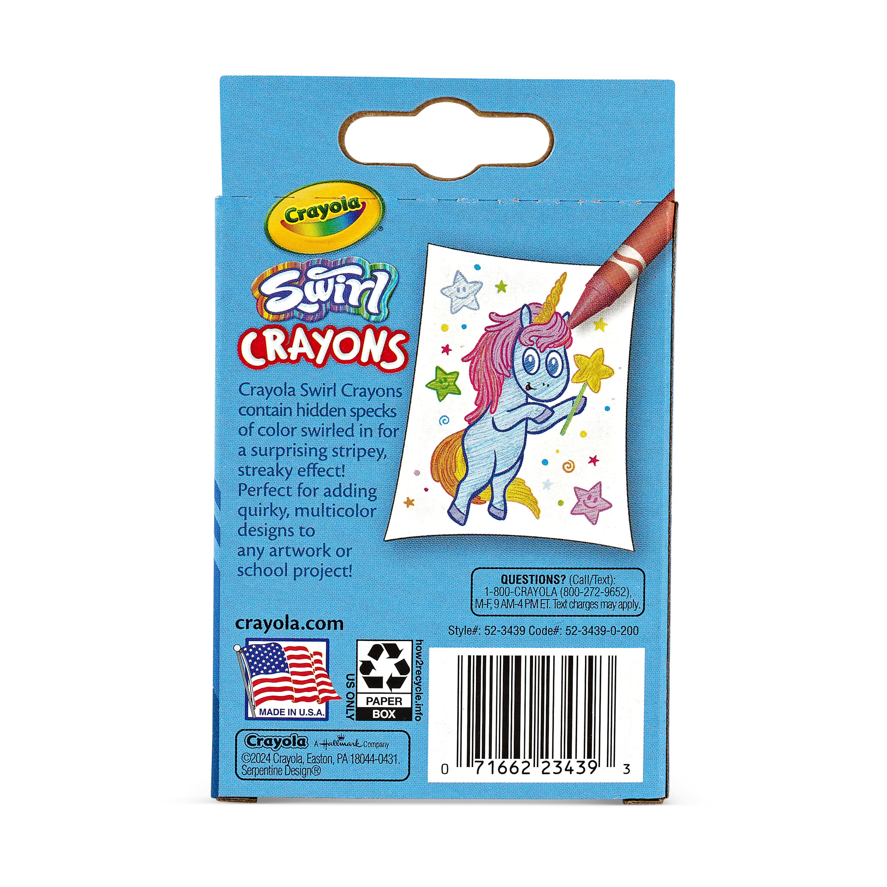 Crayola&#xAE; 24 Color Swirl Crayons