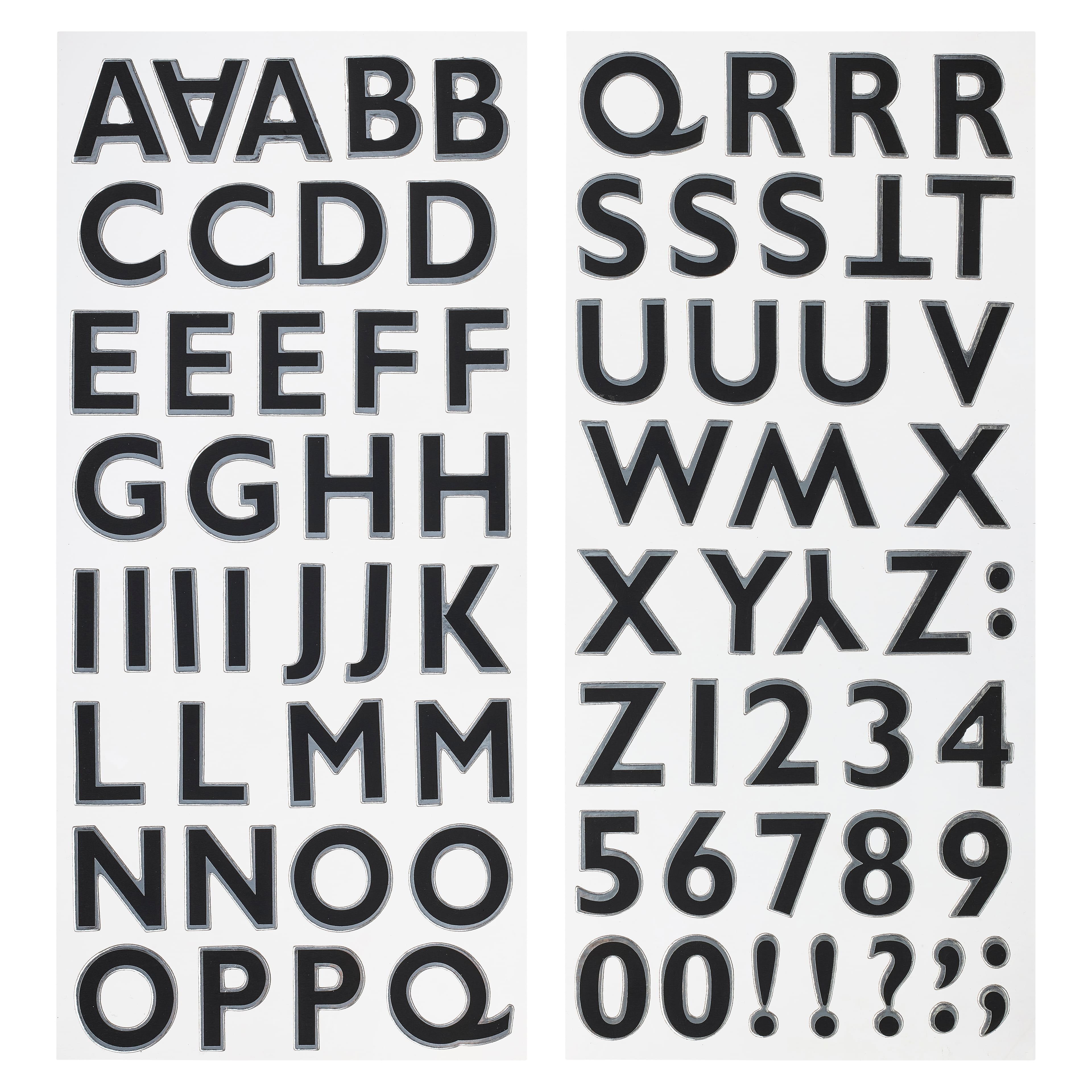 Black Printed Alphabet Stickers by Recollections™