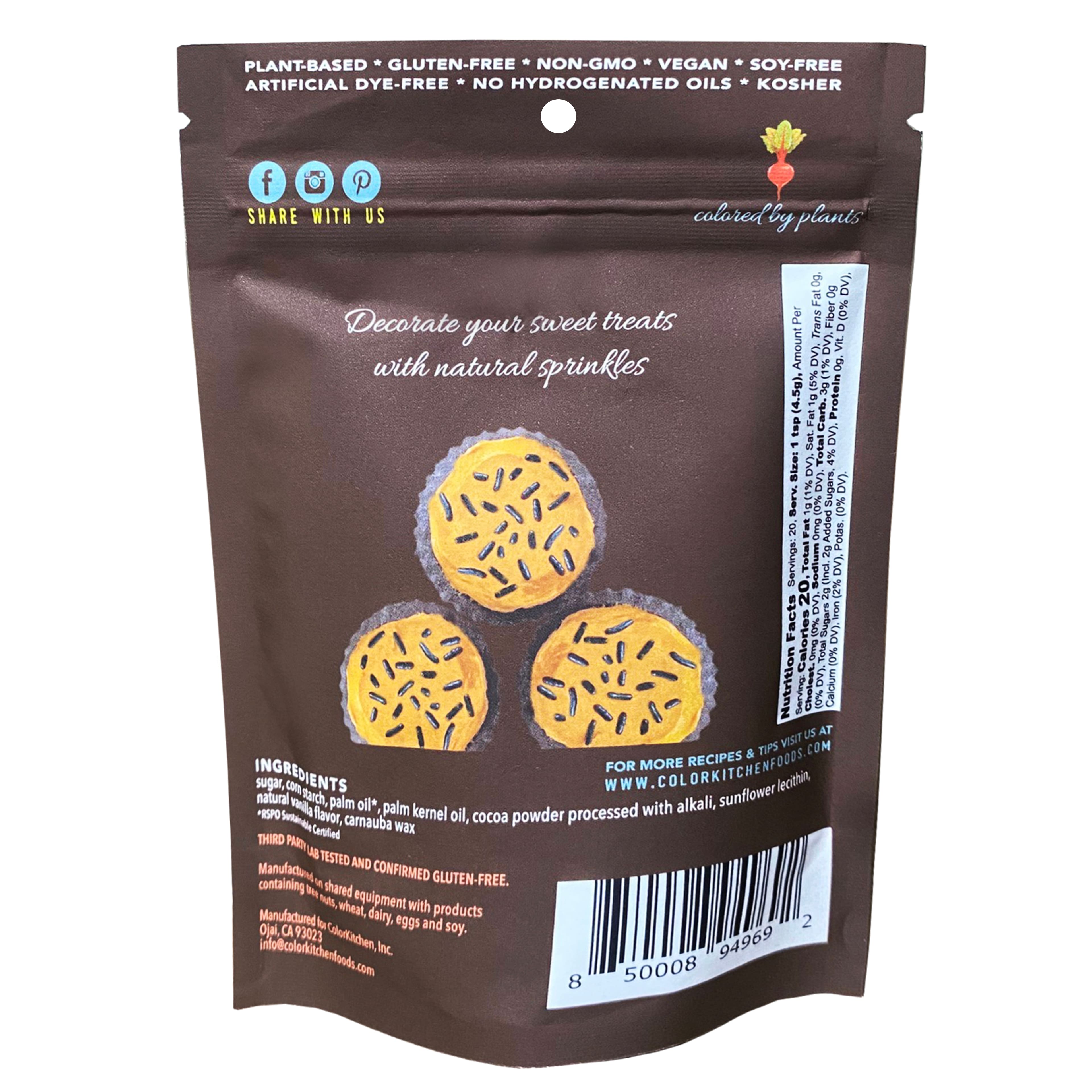 Color Kitchen Natural Cocoa Sprinkles