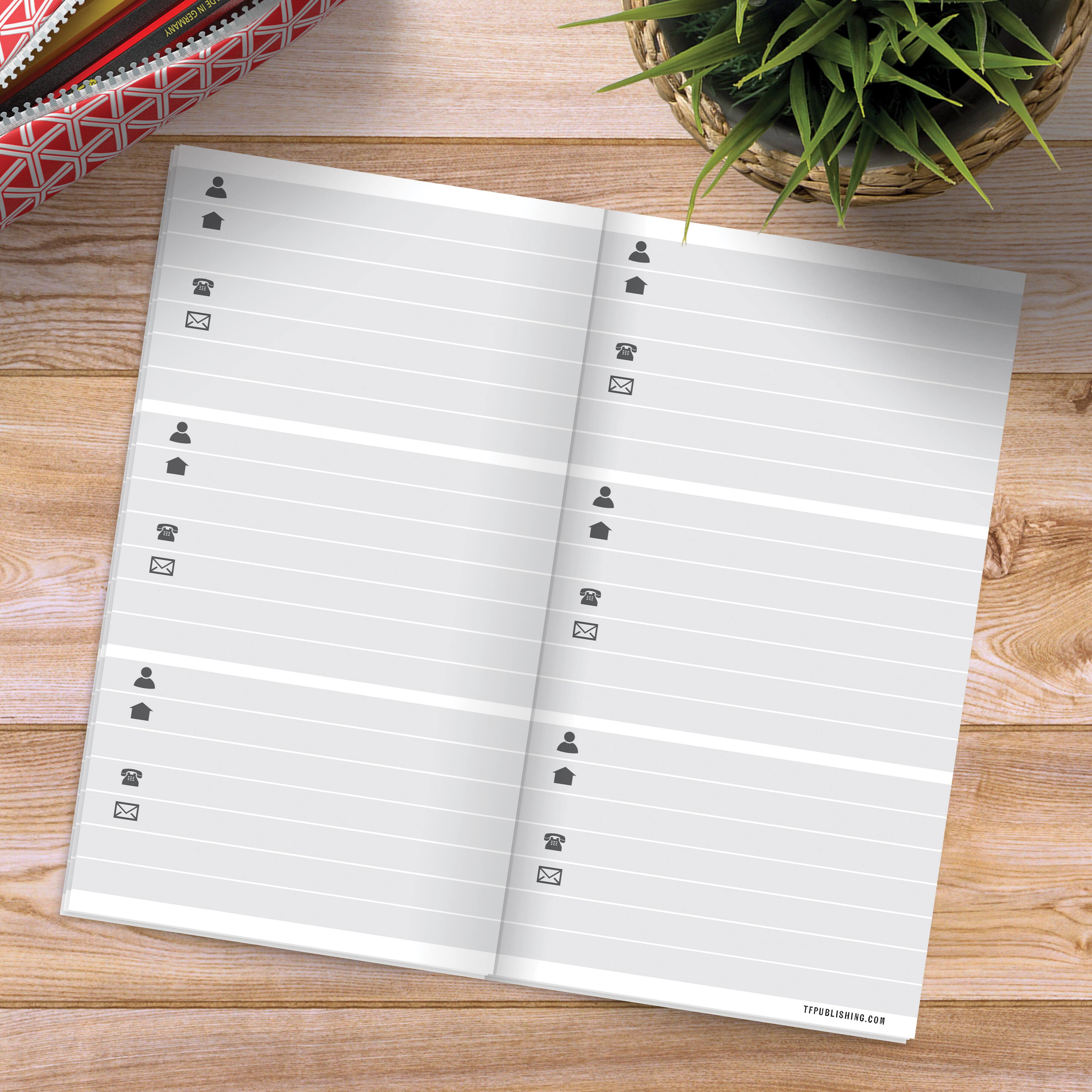 TF Publishing Pink Address Book