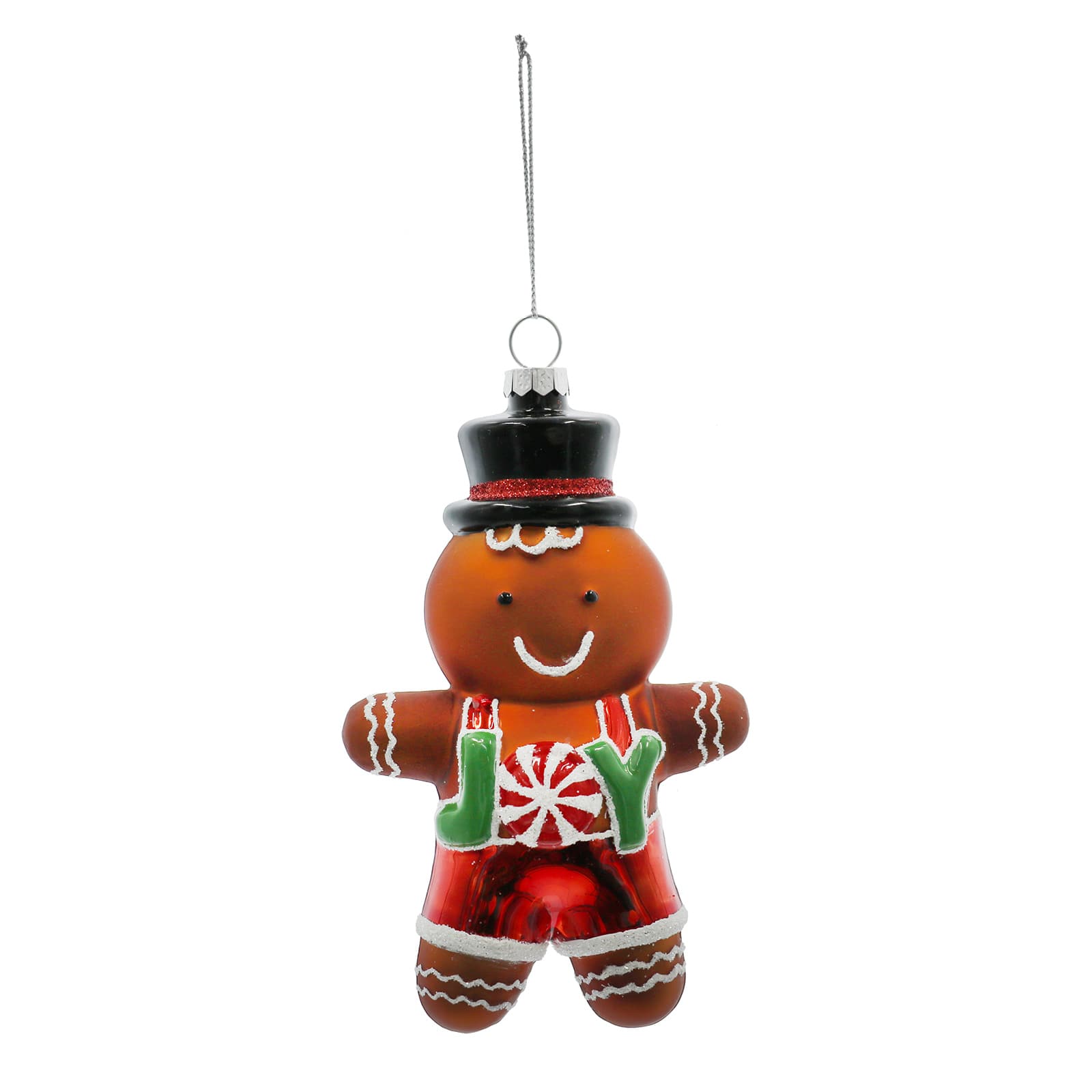 5.5&#x22; Gingerbread Joy Glass Ornament by Ashland&#xAE;