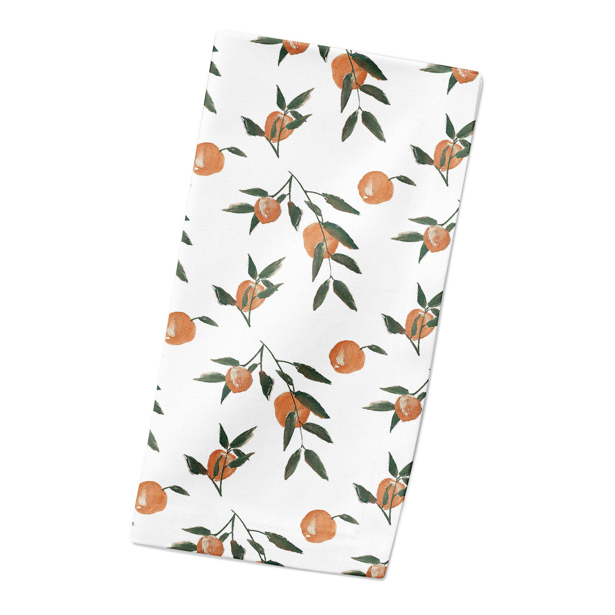 Peachy Pattern 10" x 10" Cotton Twill Napkin
