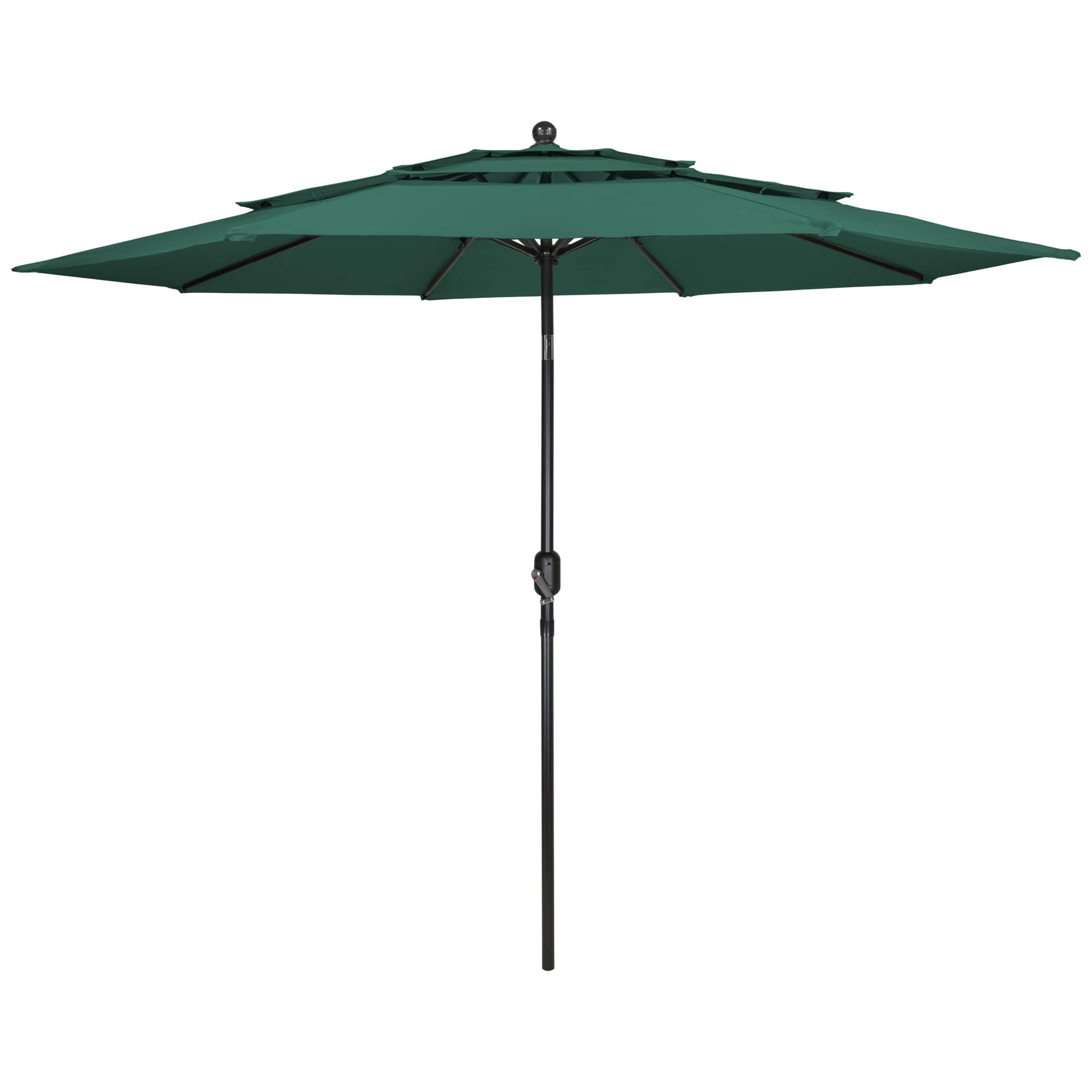9.75ft. Outdoor Patio Market Umbrella with Hand Crank &#x26; Tilt