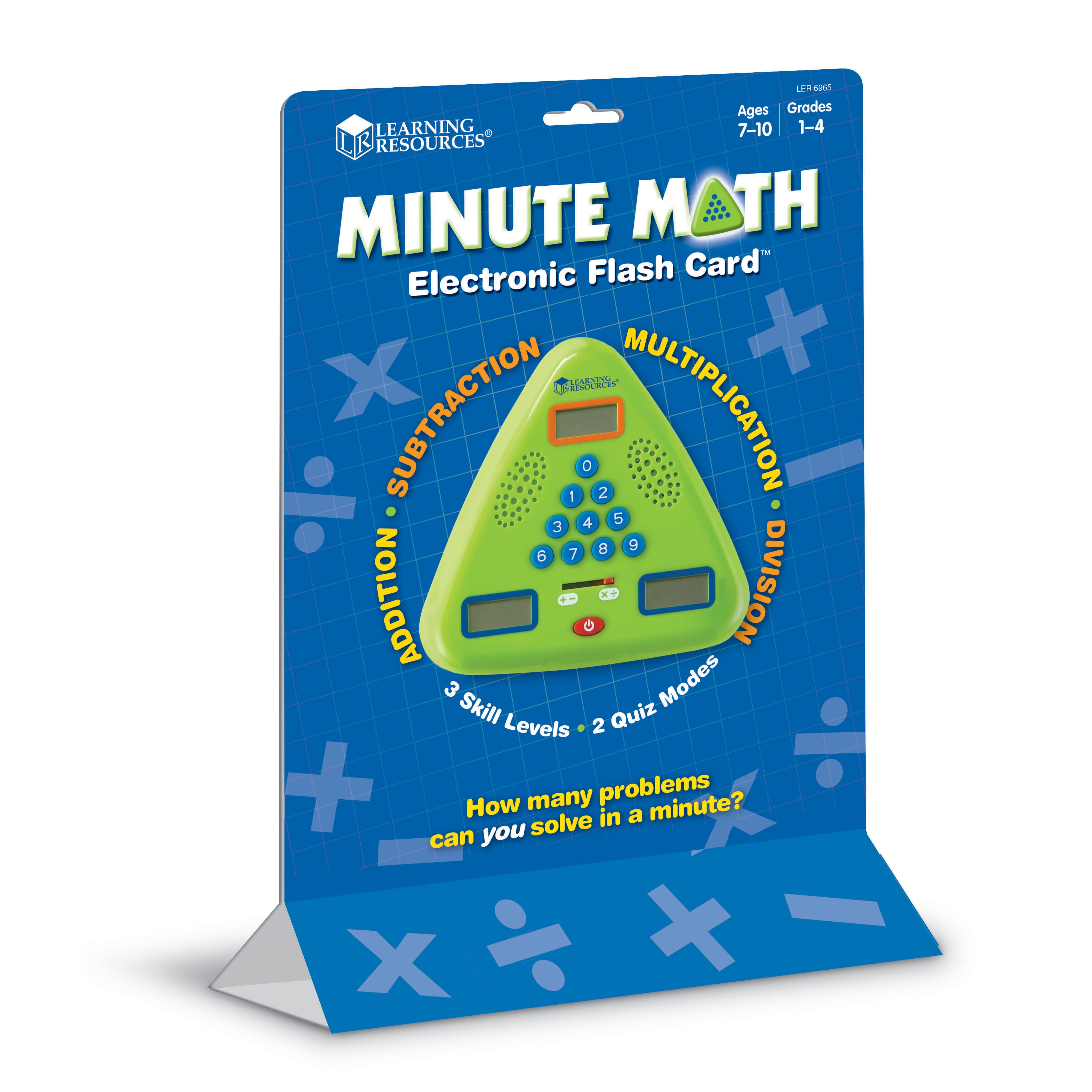 Learning Resources&#xAE; Minute Math Electronic Flash Card&#x2122;