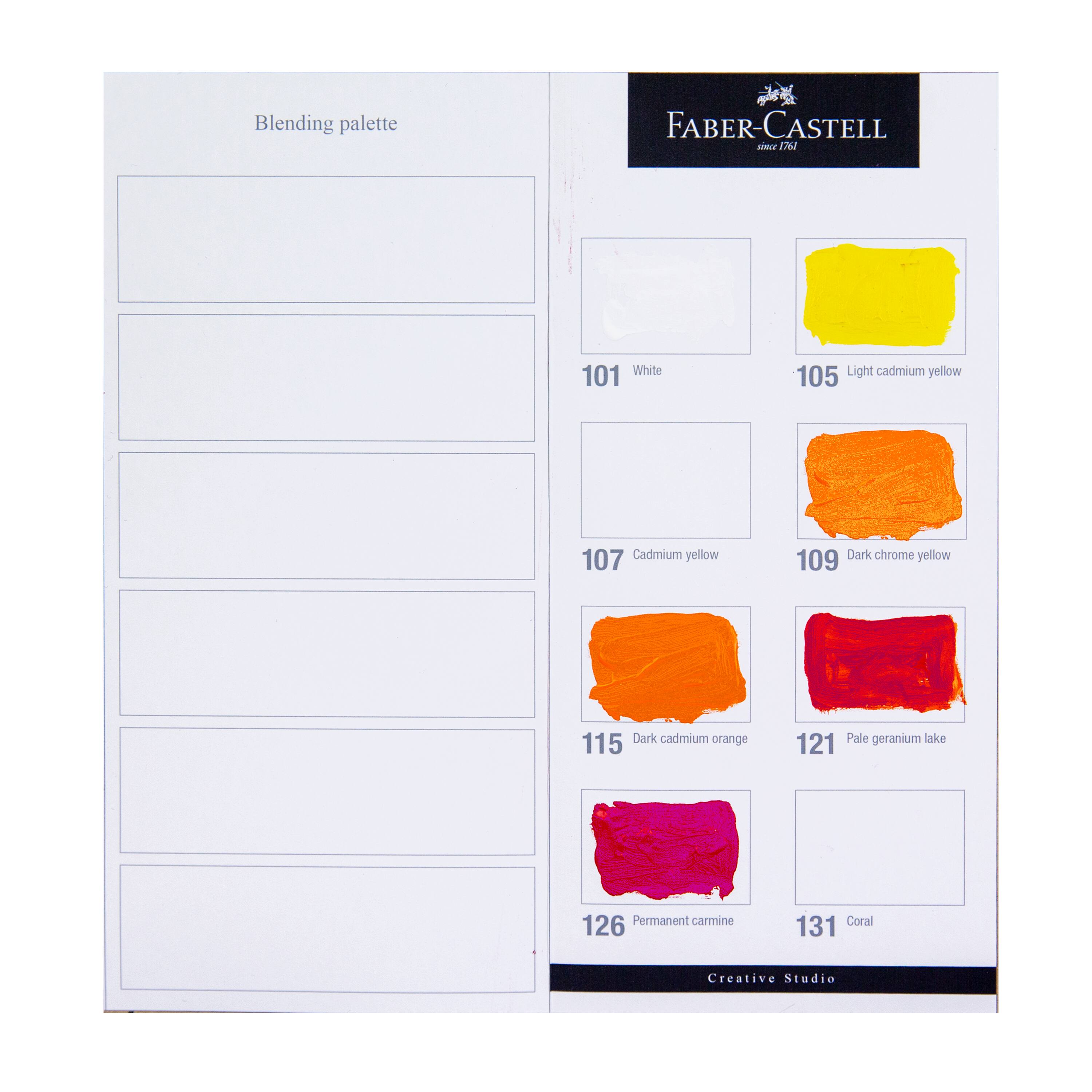 Faber-Castell Creative Studio 12 Color Acrylic Paint Set