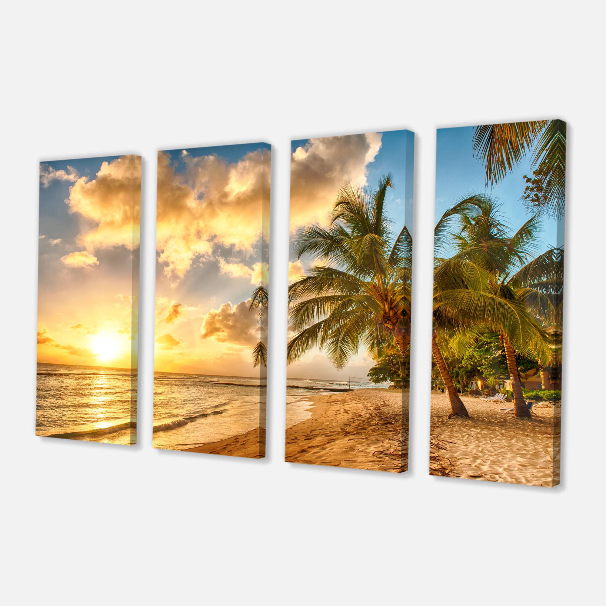 Designart - Gorgeous Beach of Island Barbados