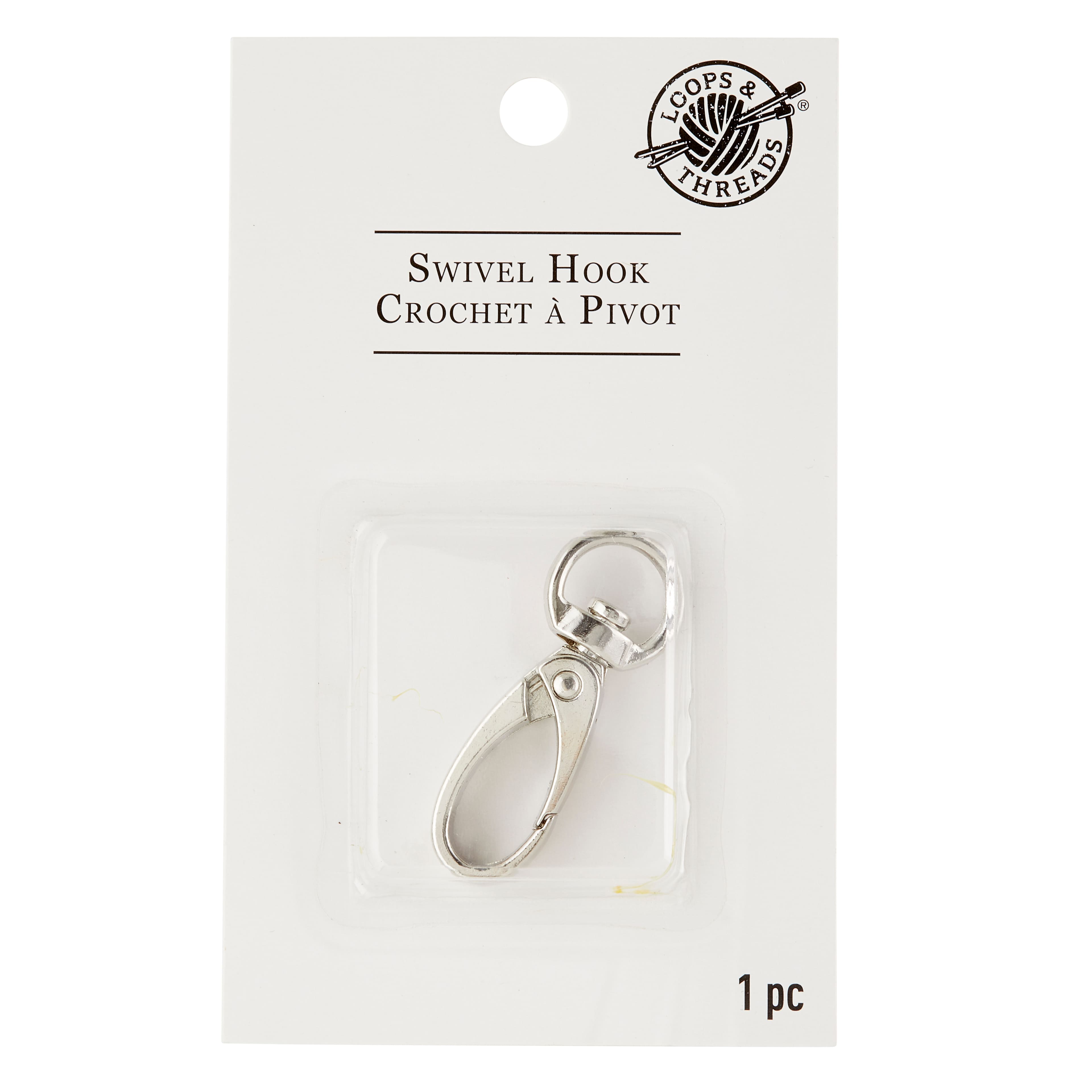 12 Pack: Silver Swivel Hook by Loops &#x26; Threads&#x2122;