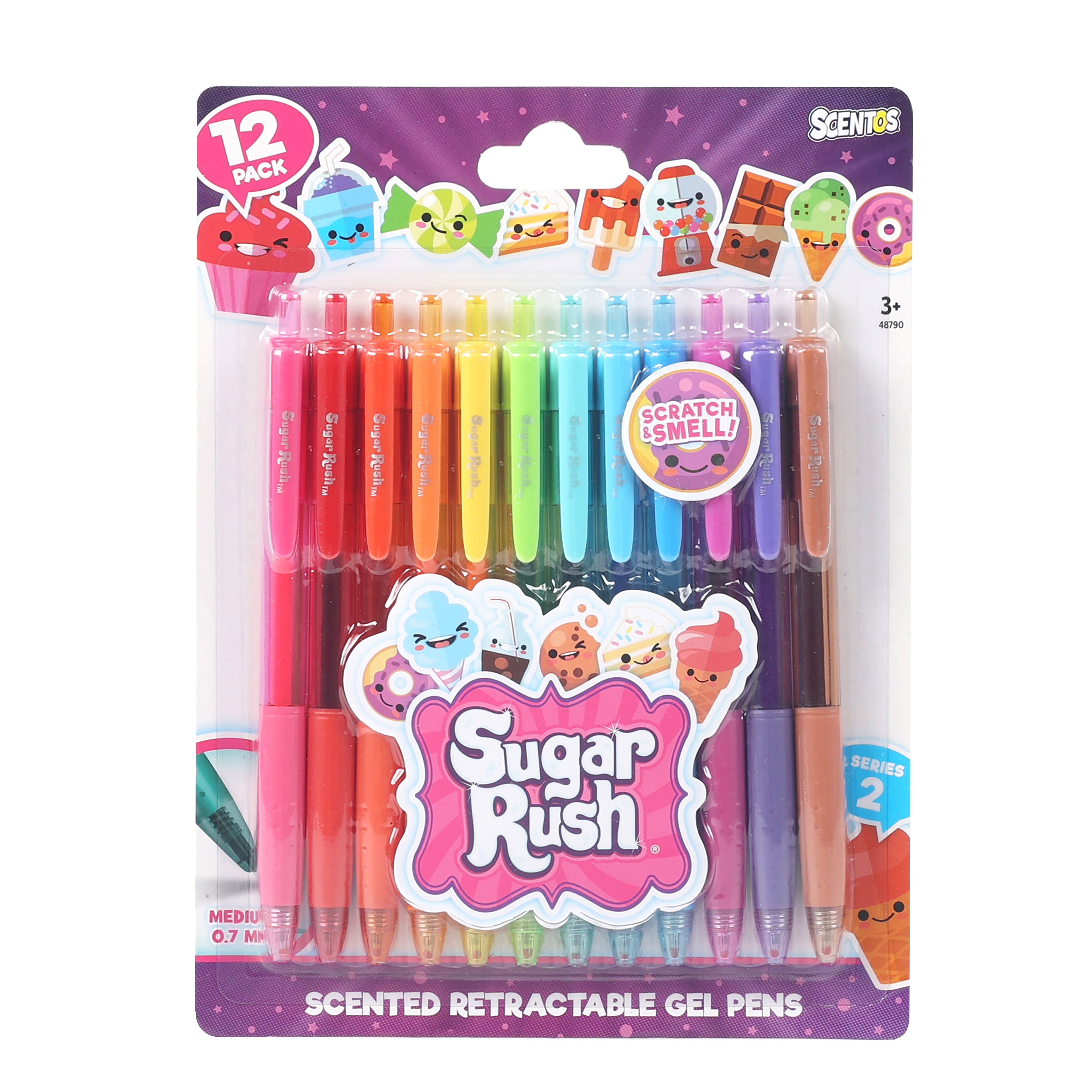 WeVeel Scentos Sugar Rush, Candy Scented Metallic Gel Ink Pen Assorted Ink  Color - Jarir Bookstore KSA
