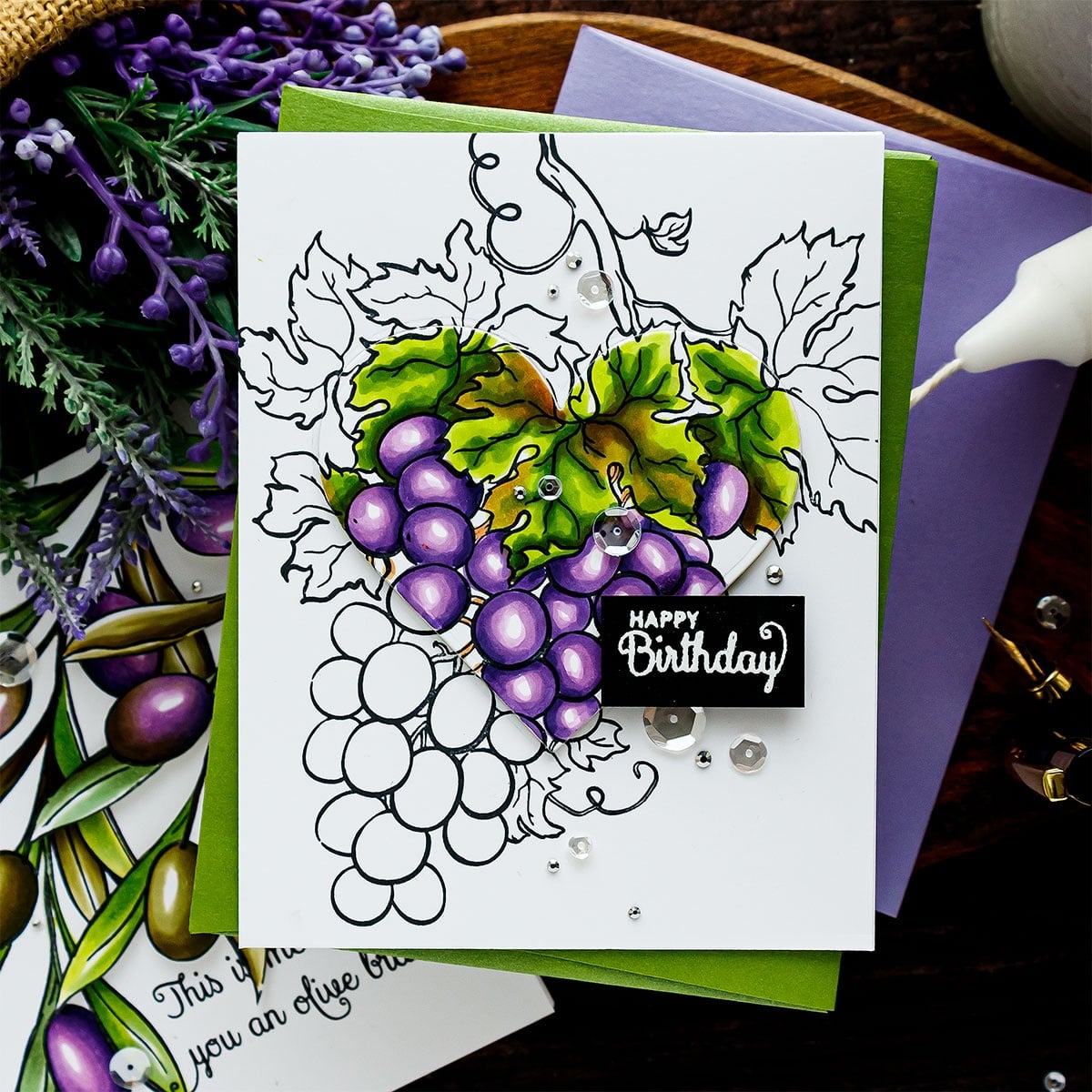 Colorado Craft Company Big &#x26; Bold The Grapevine Clear Stamps