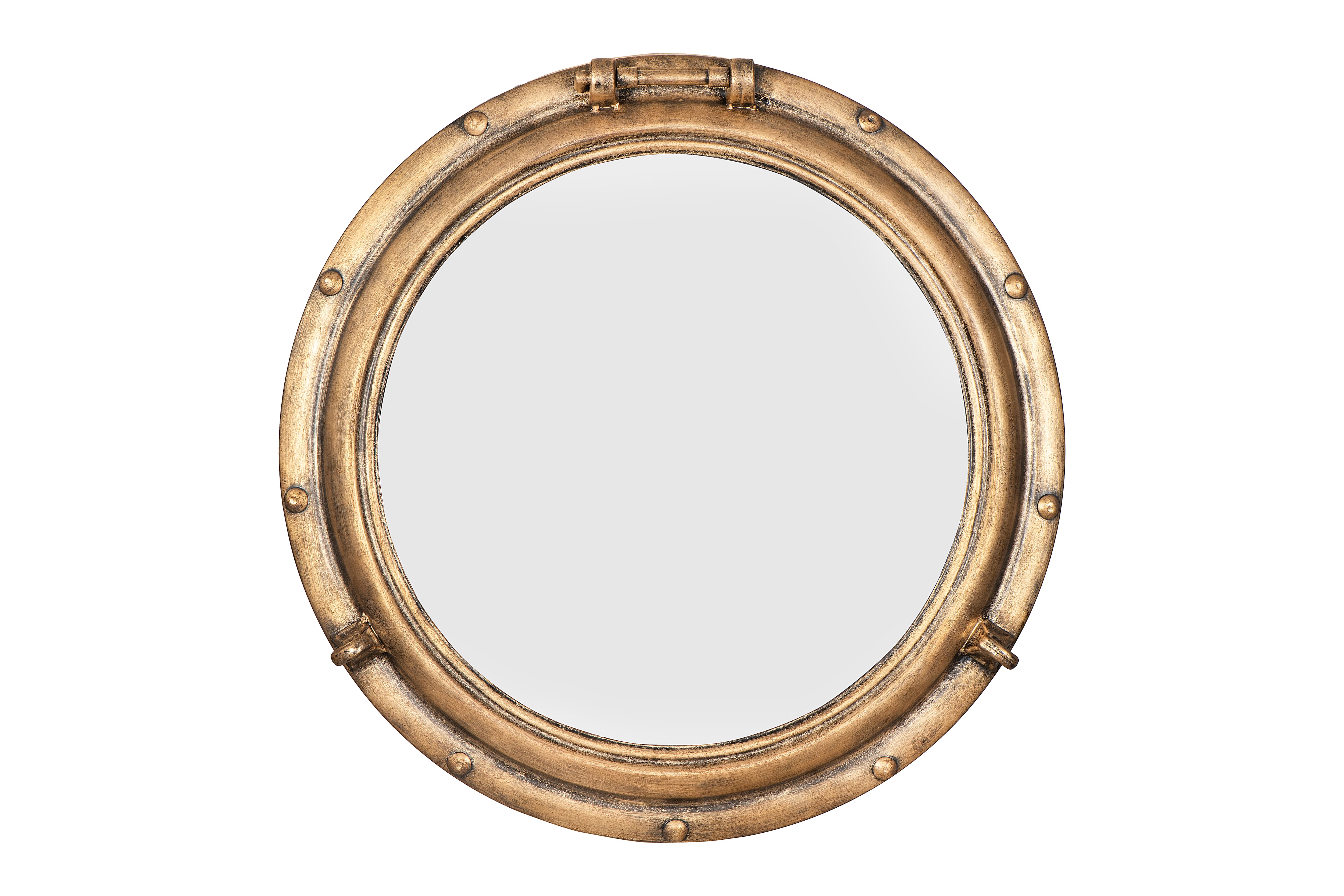 Hello Honey® 22" Round Porthole Framed Wall Mirror