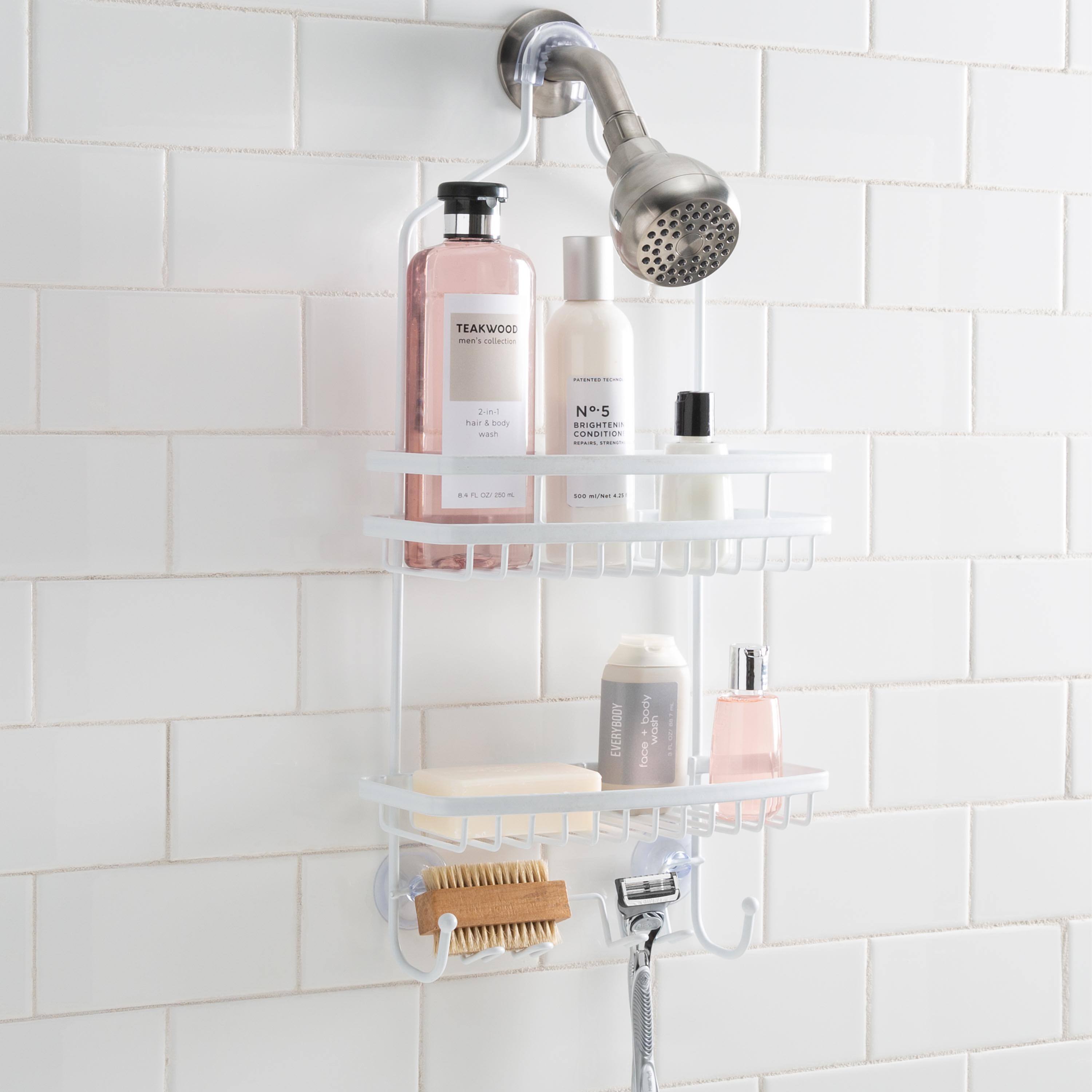 Bath Bliss White Venice Shower Caddy