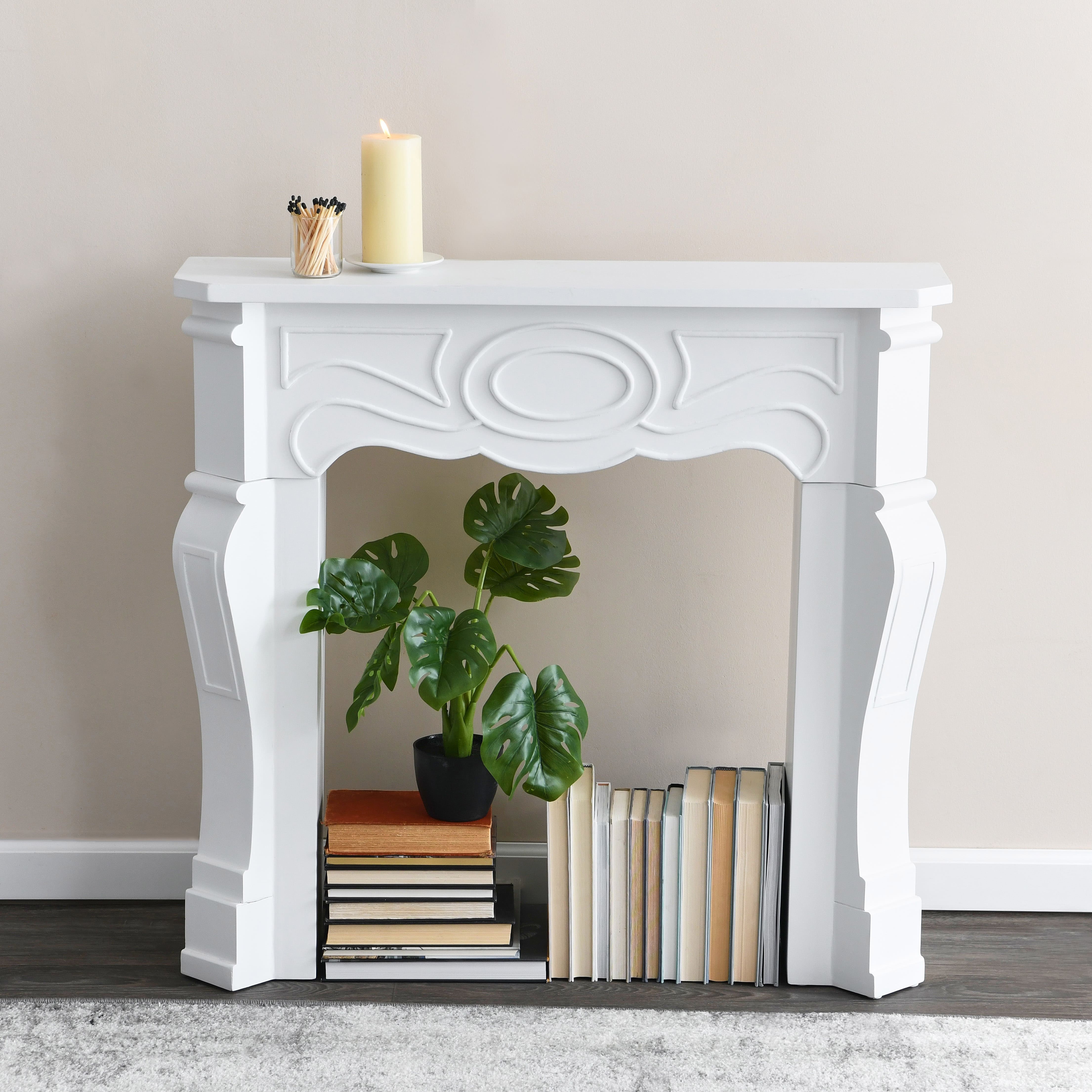 Hello Honey® 3ft. Decorative Victorian Fireplace Mantel