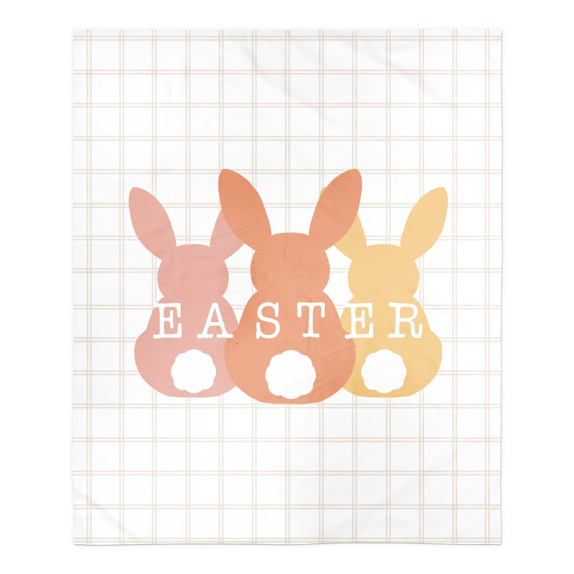 Easter Bunny Lineup Blanket 50" x 60" Sherpa Fleece Blanket