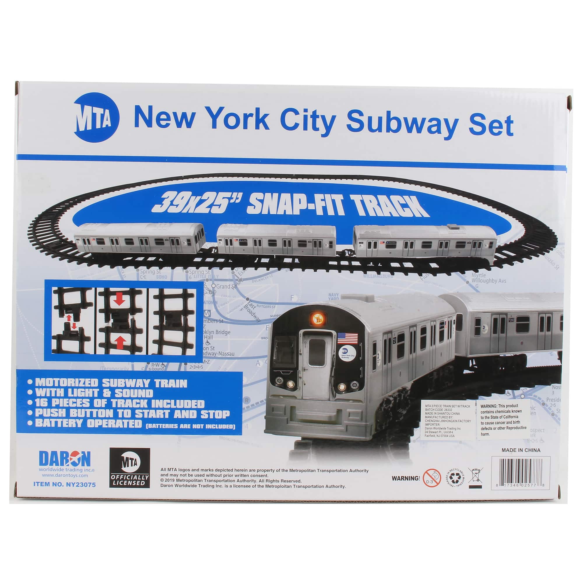 Daron New York MTA New York City Battery Operated Train Set
