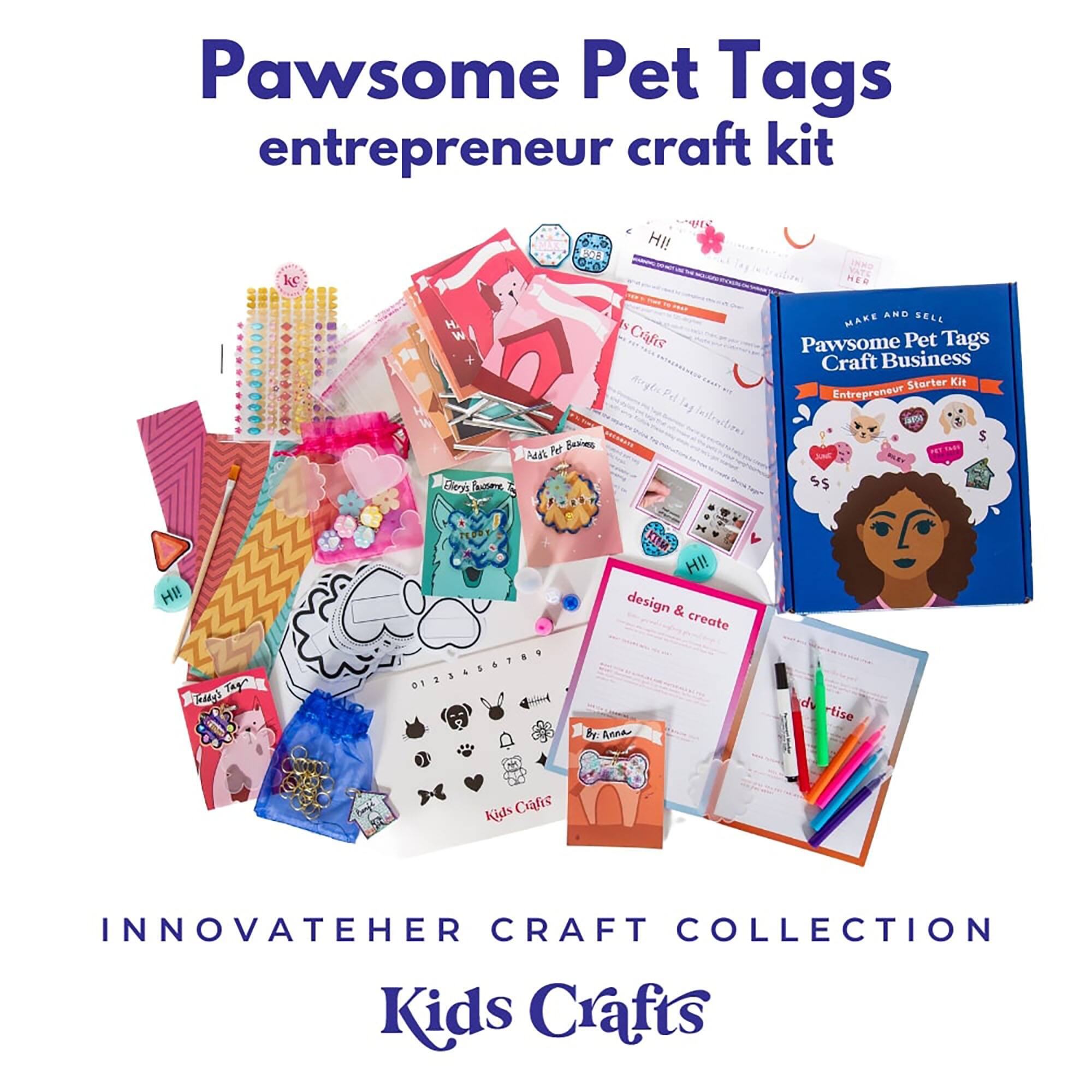 Kids Crafts Make &#x26; Sell Pawsome Pet Tags Craft Business