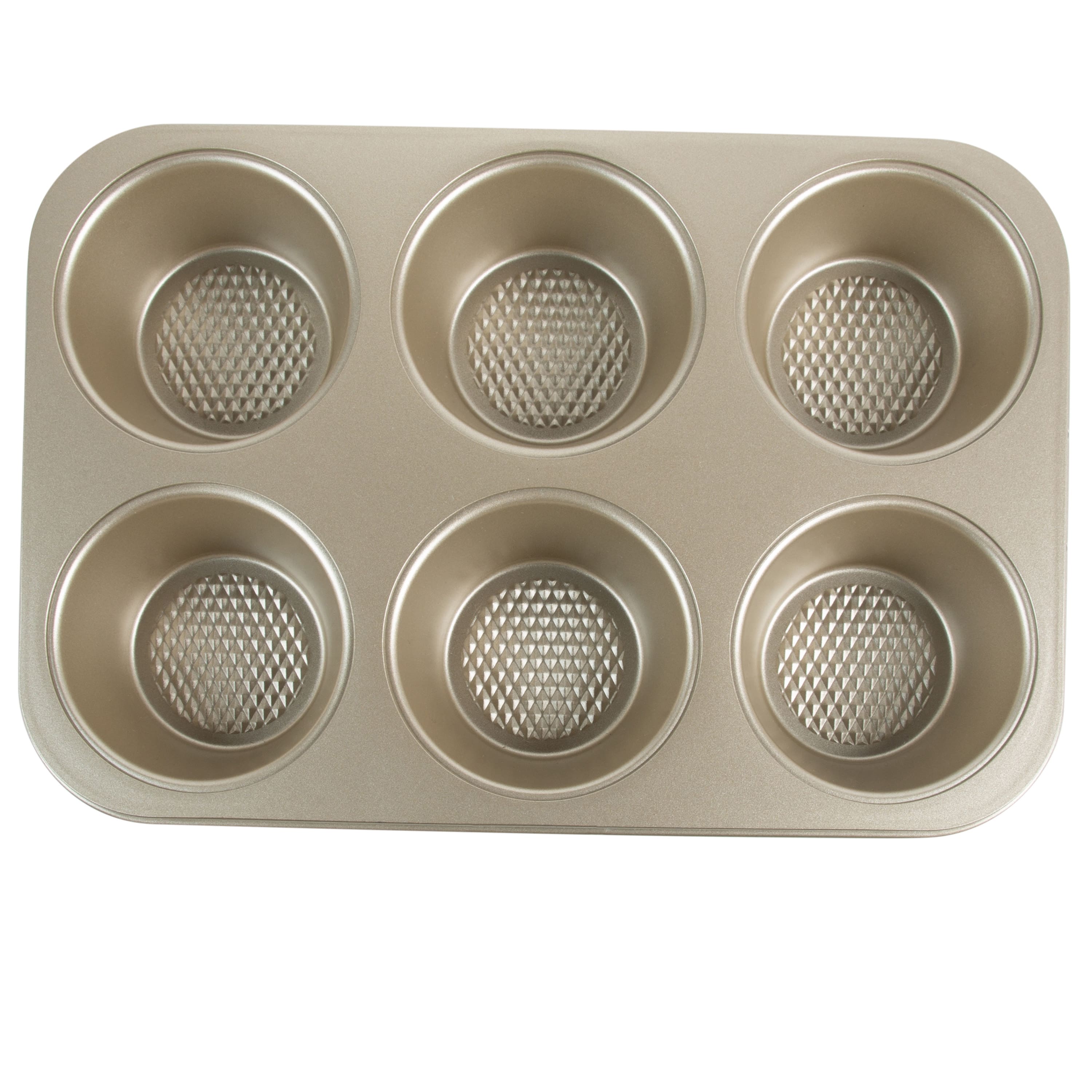 Kitchen Details Pro Series 6 Cup Muffin Pan with Diamond Base