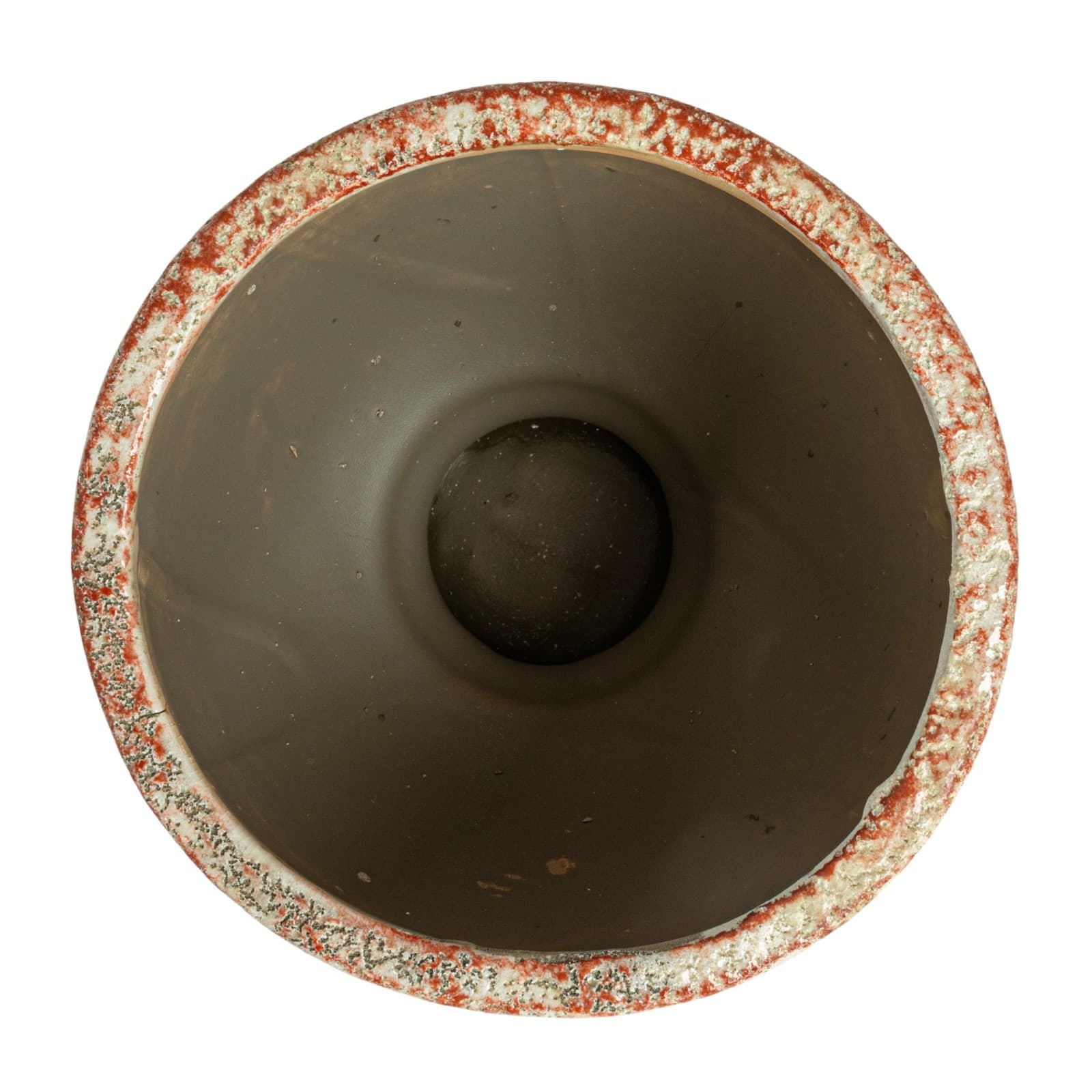 Hello Honey&#xAE; 8&#x22; Round Distressed Terra Cotta Footed Planter