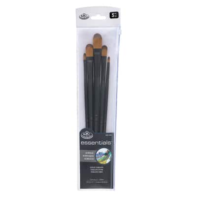 Royal & Langnickel® Essentials™ Filbert 5 Piece Brush Set