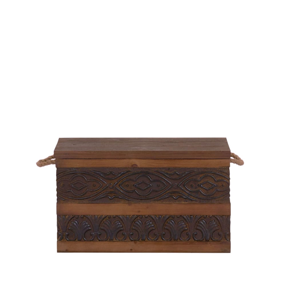 Household Essentials Embossed Decorative Trunk (Small)