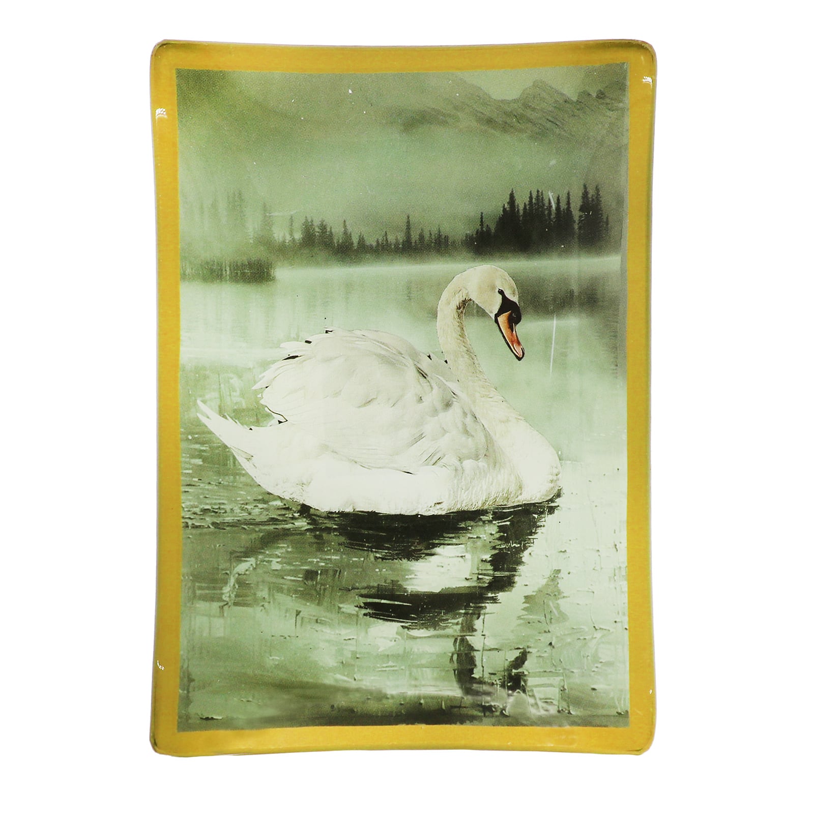 5.5&#x22; White Swan Glass Trinket Dish by Ashland&#xAE;