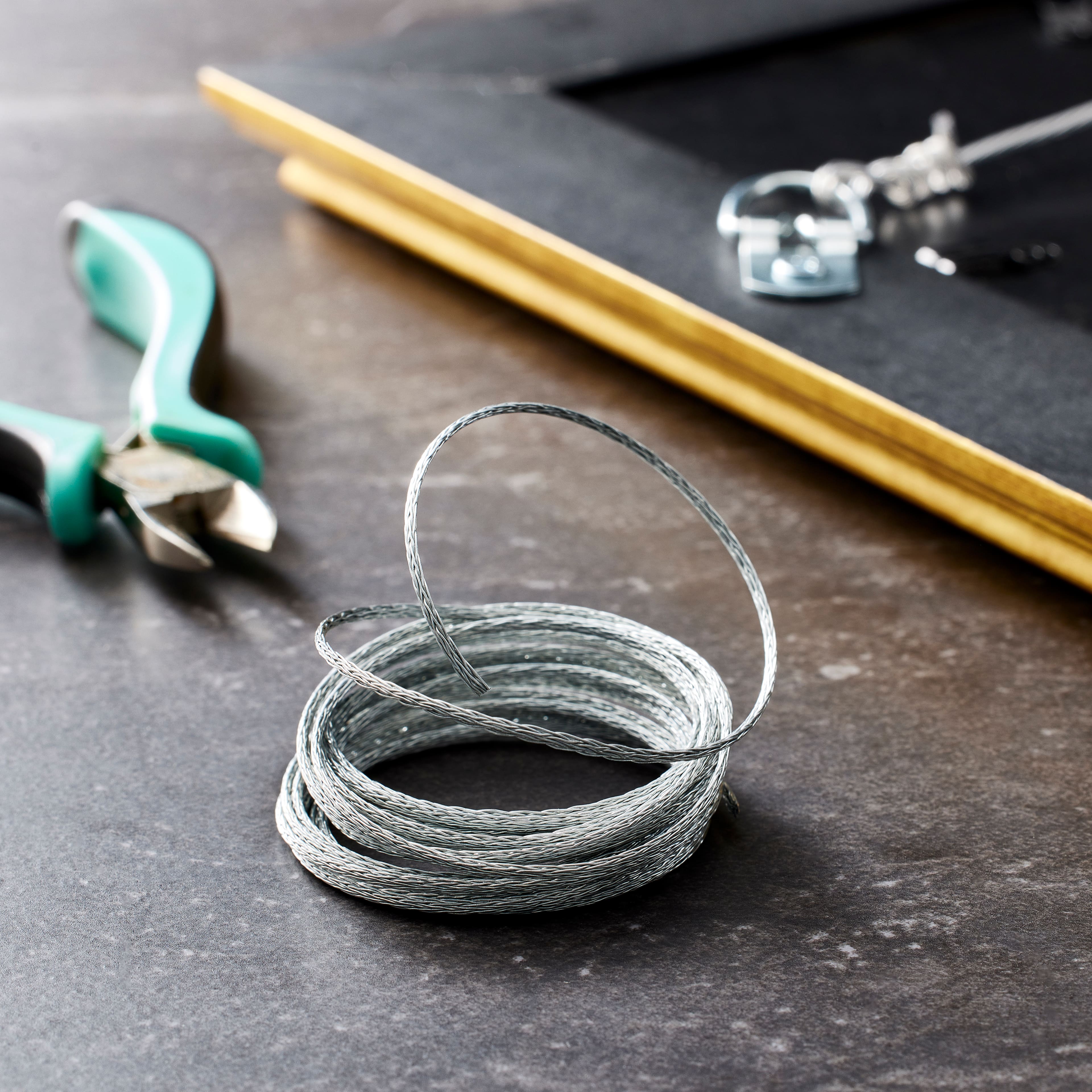 9ft. Galvanized Braided Hanging Wire, 20lb.