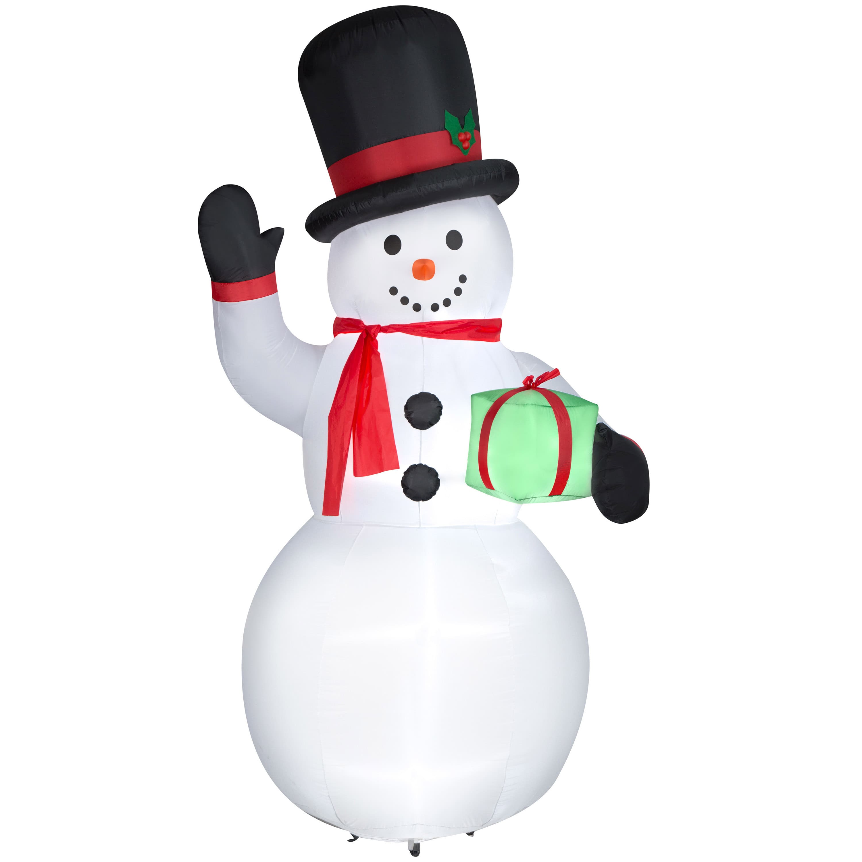 10ft. Airblown® Inflatable Christmas Snowman with Gift Box