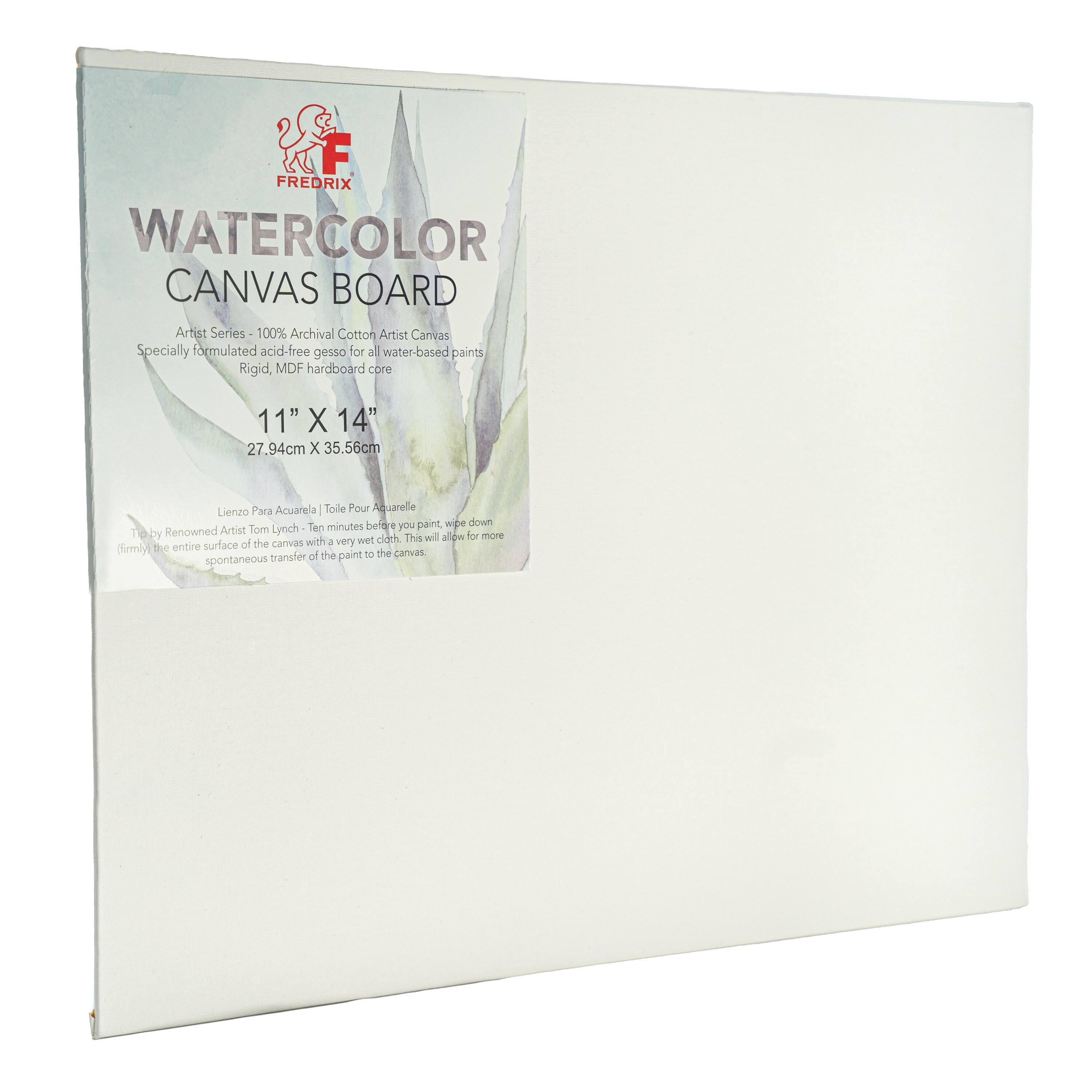 Fredrix 12011 Artist Series Watercolor Canvas Roll – 58" Wide X 3 Yards, 100% Cotton