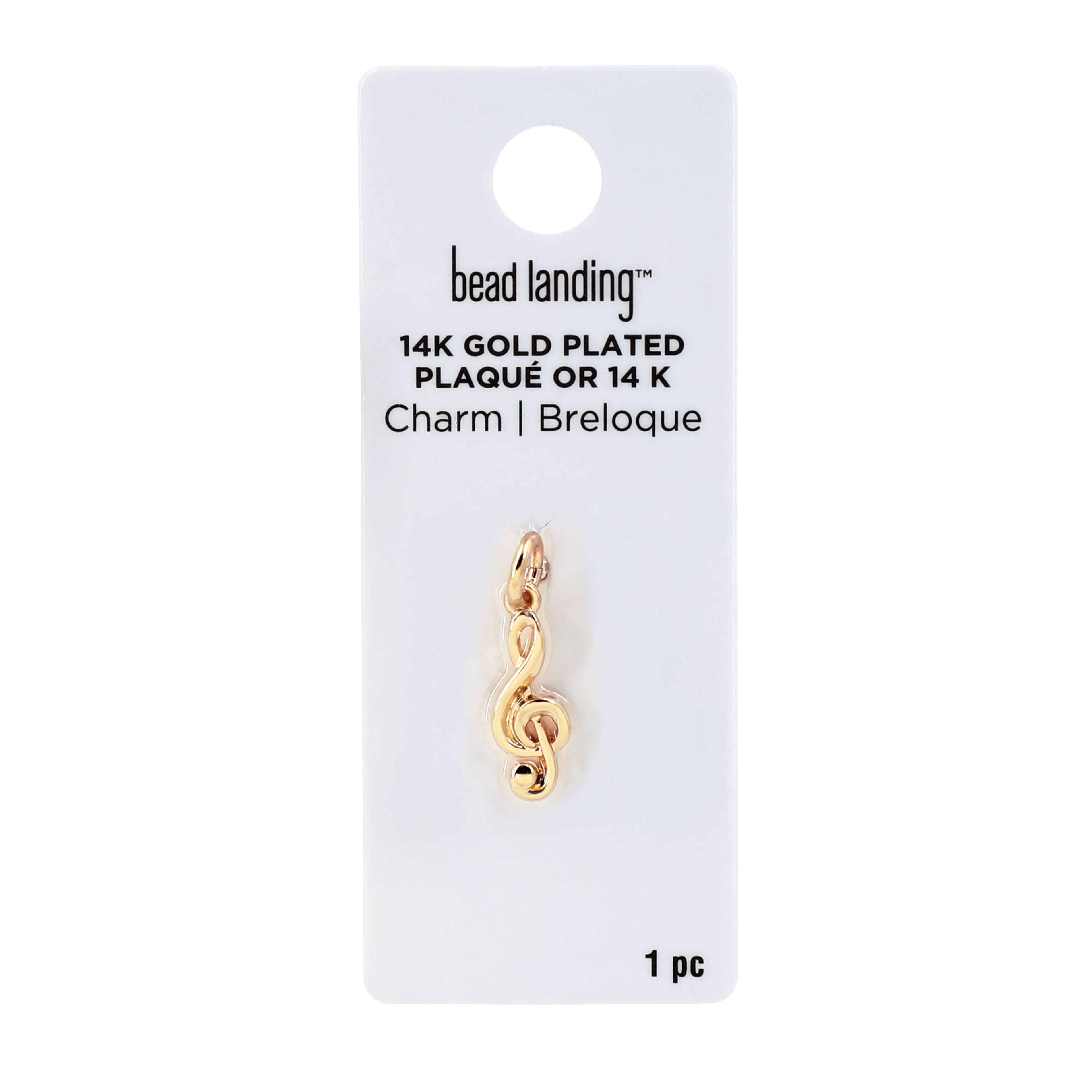 14K Gold Plated Treble Clef Charm by Bead Landing&#x2122;