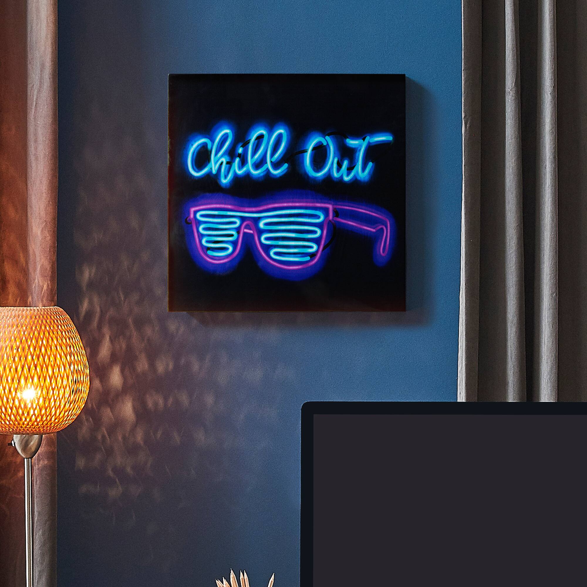 Chill Out Neon Wall Art