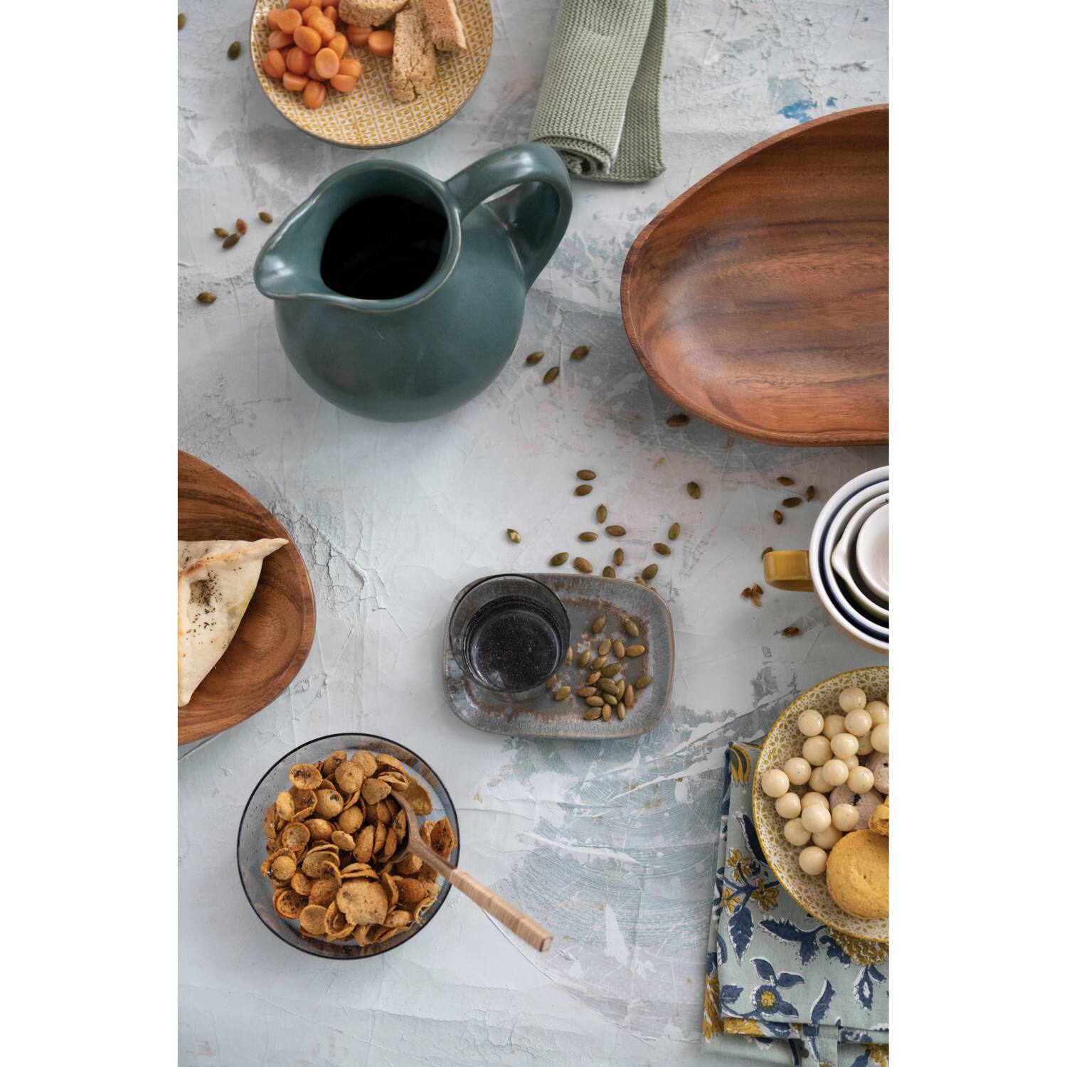 Hello Honey® Stoneware Batter Bowl Measuring Cup Set