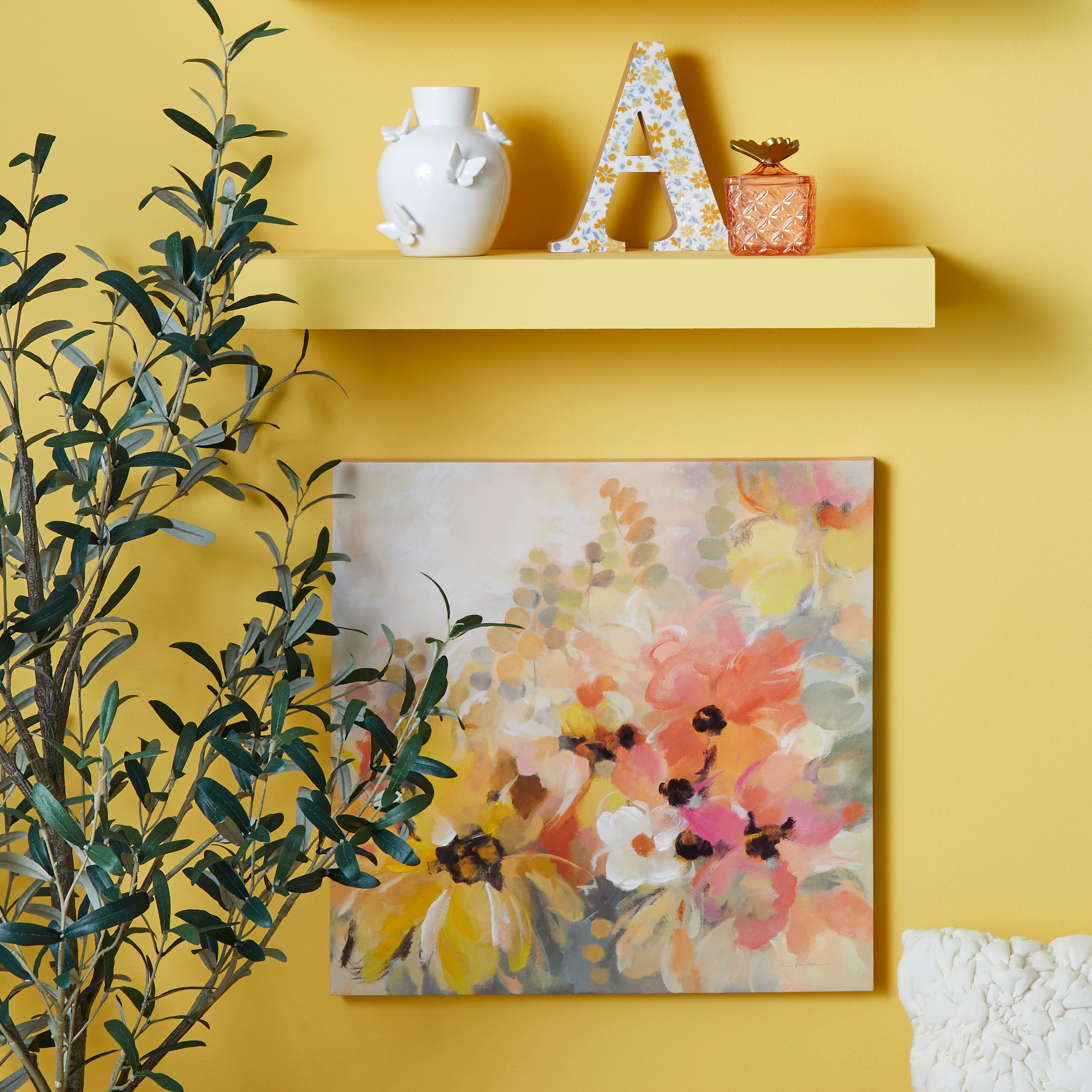 Flower Canvas Wall D&#xE9;cor by Ashland&#xAE;