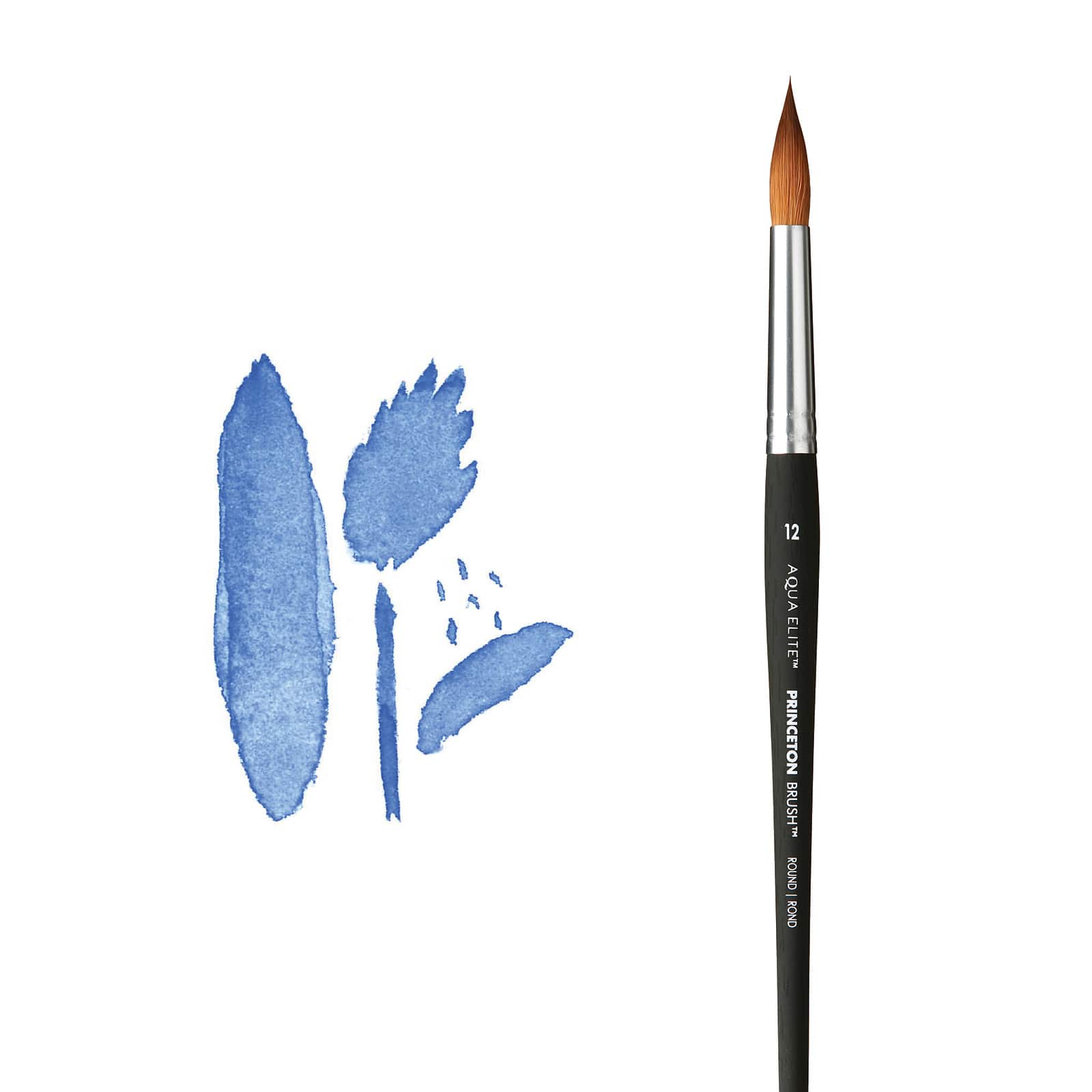 12 Pack: Princeton™ Aqua Elite™ Short Handle Round Brush