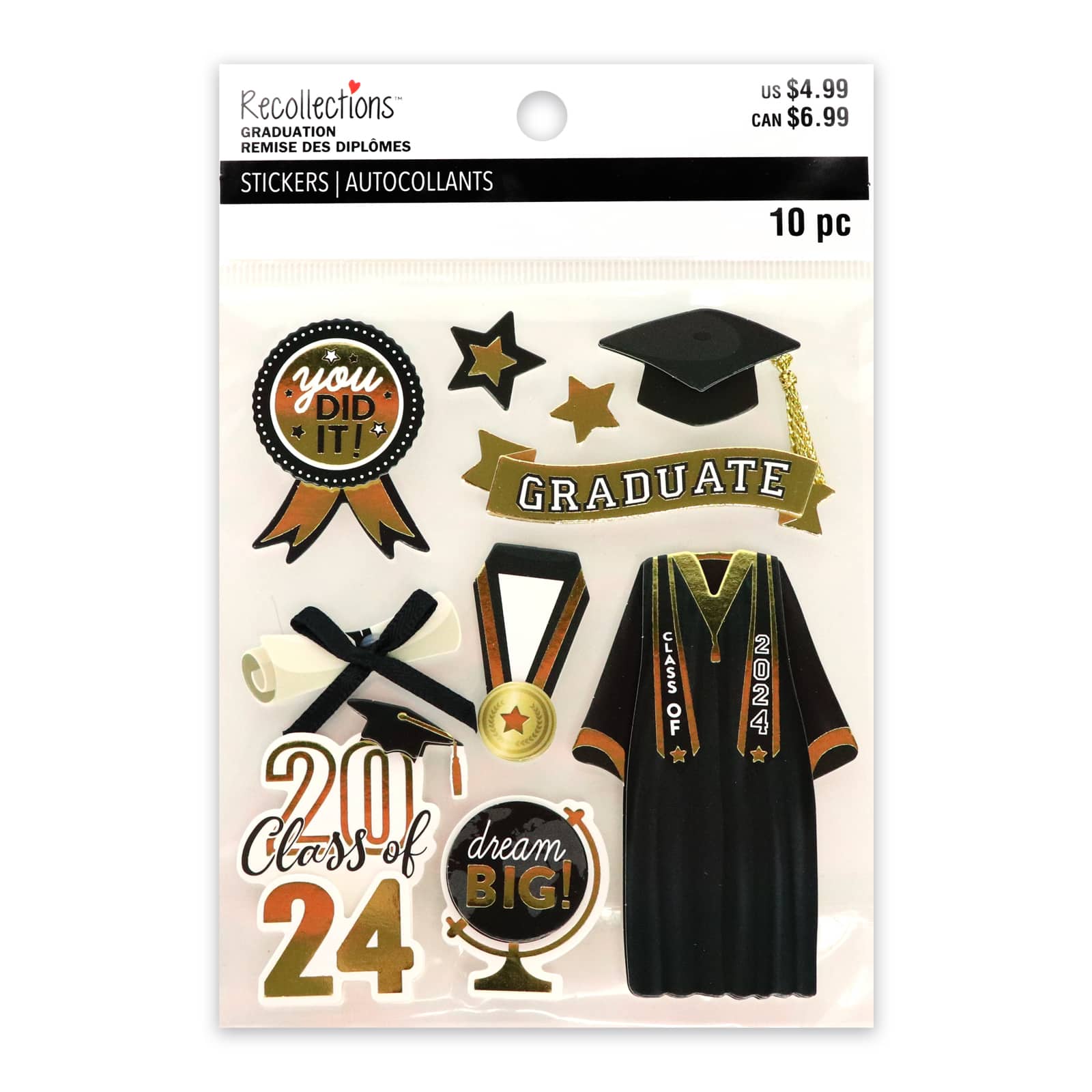 Graduation Gown Dimensional Stickers by Recollections&#x2122;