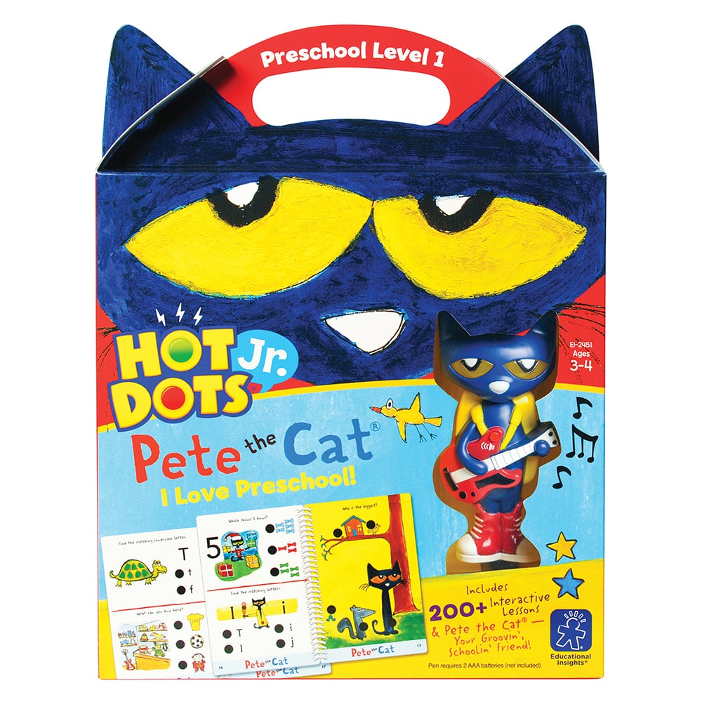 Educational Insights Hot Dots Jr. Pete the Cat I Love Preschool Set with Pete Pen | Michaels®