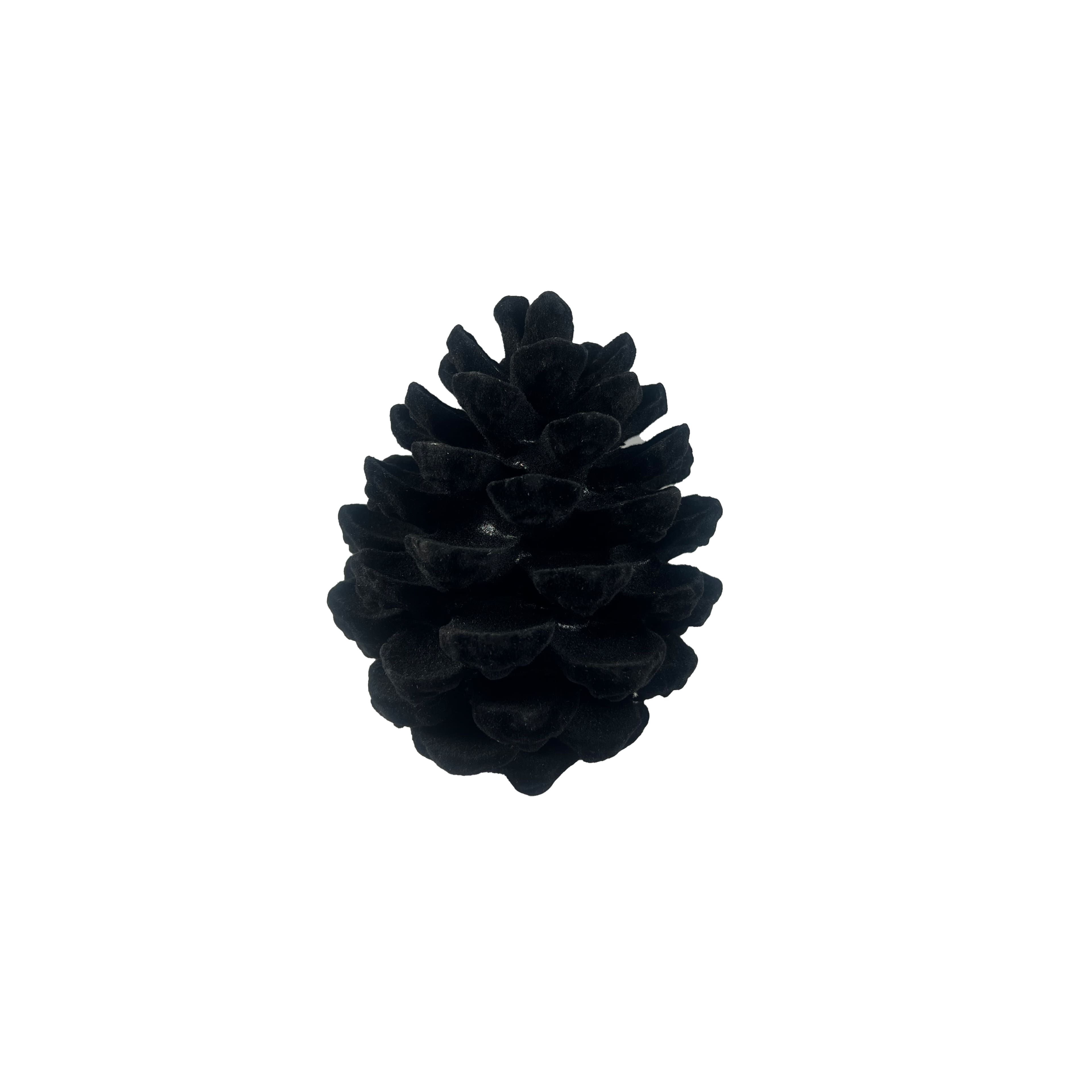 5&#x22; Black Flocked Pinecone Tabletop D&#xE9;cor by Ashland&#xAE;