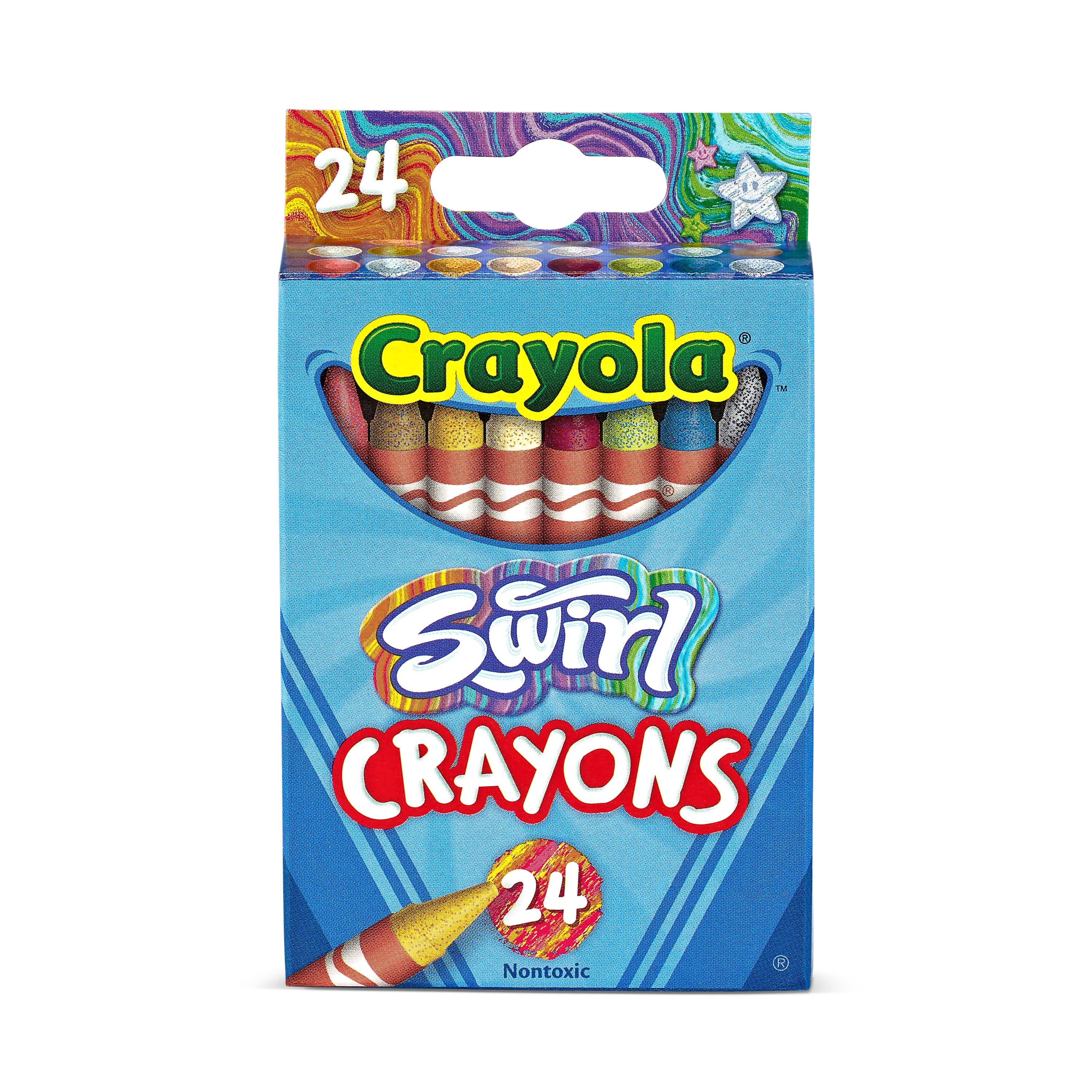 Crayola&#xAE; 24 Color Swirl Crayons