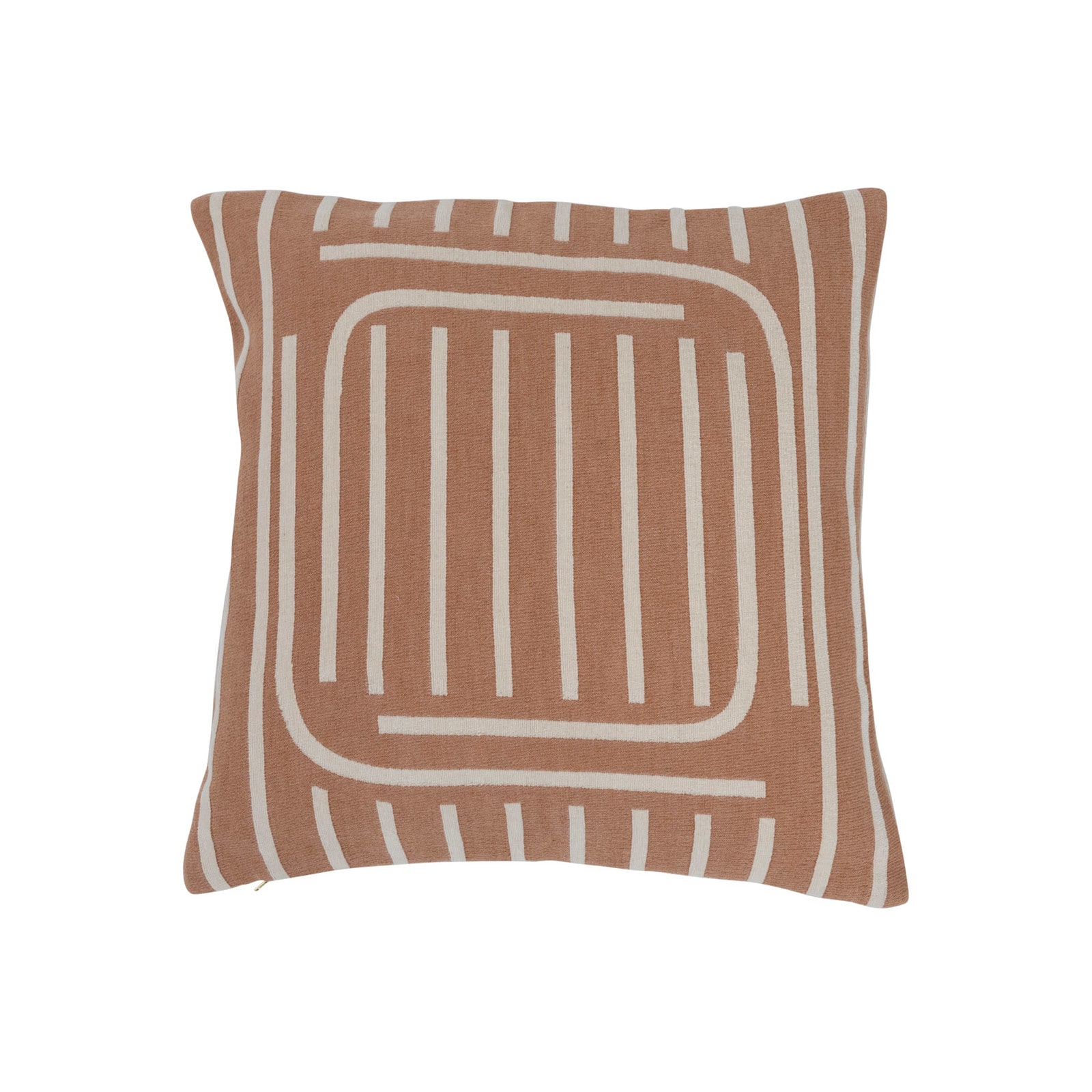 Hello Honey® Putty & Cream Lines Woven Cotton Reversible Pillow
