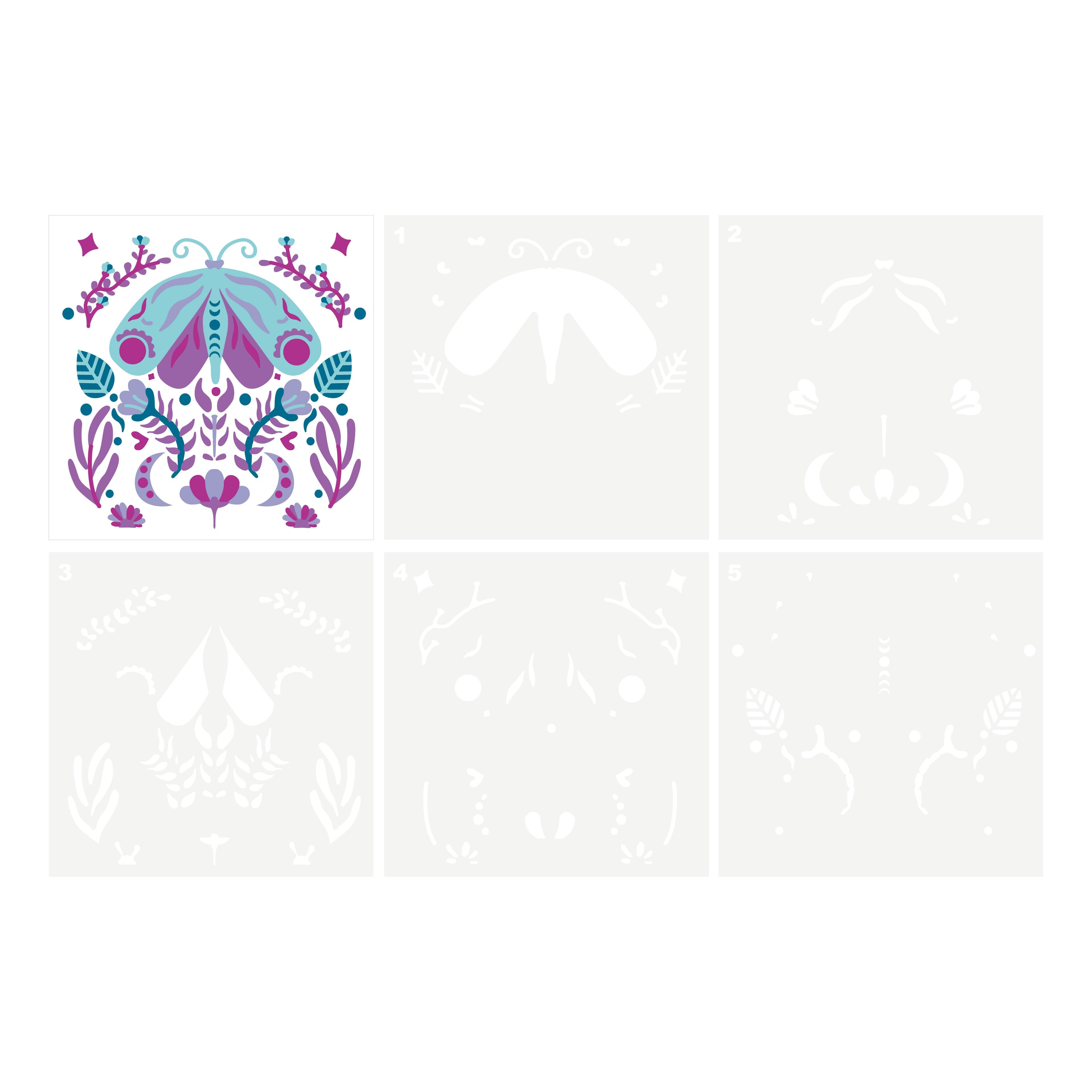Moth Layering Stencils by Recollections&#x2122;