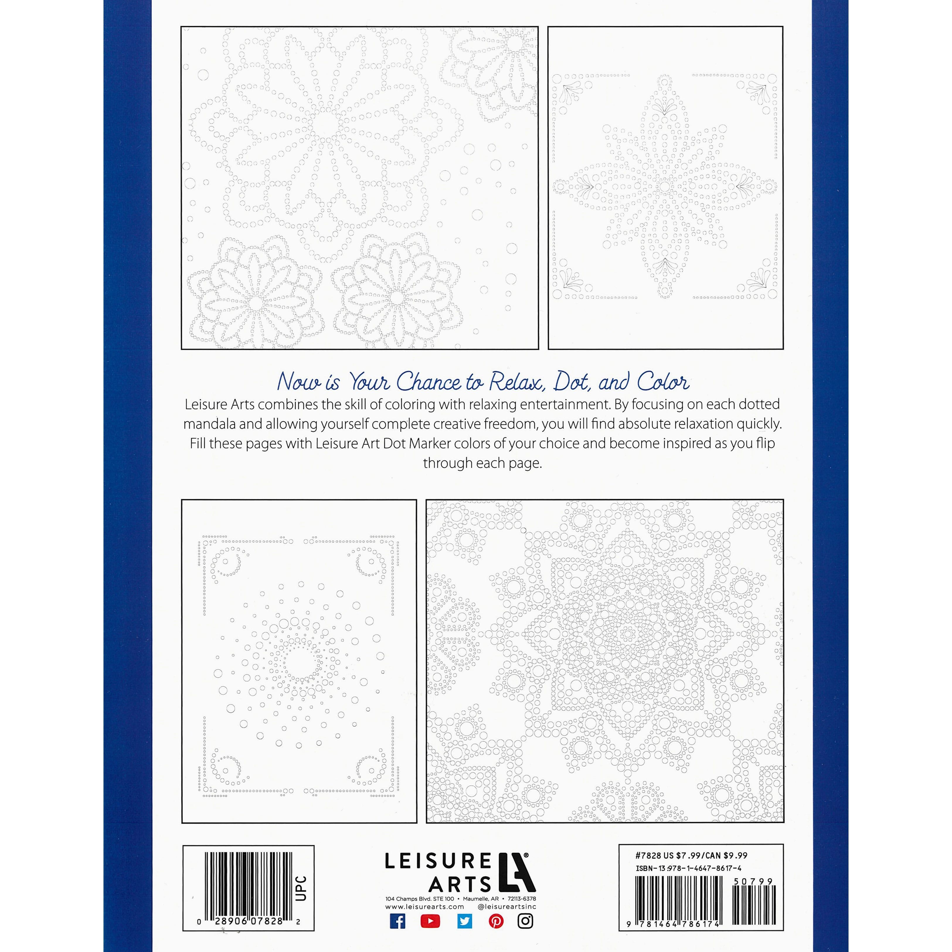 Leisure Arts&#xAE; Meditative Dotting Coloring Book