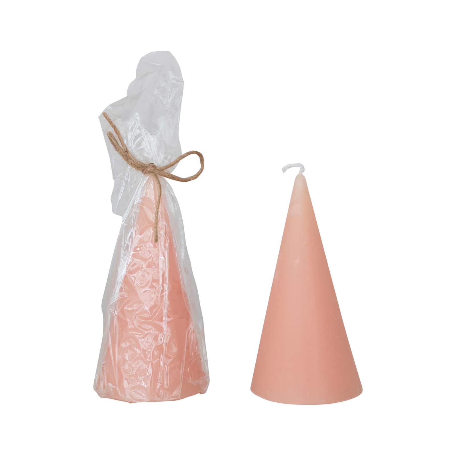 Hello Honey&#xAE; 5&#x22; Pink Unscented Tree Shaped Candle