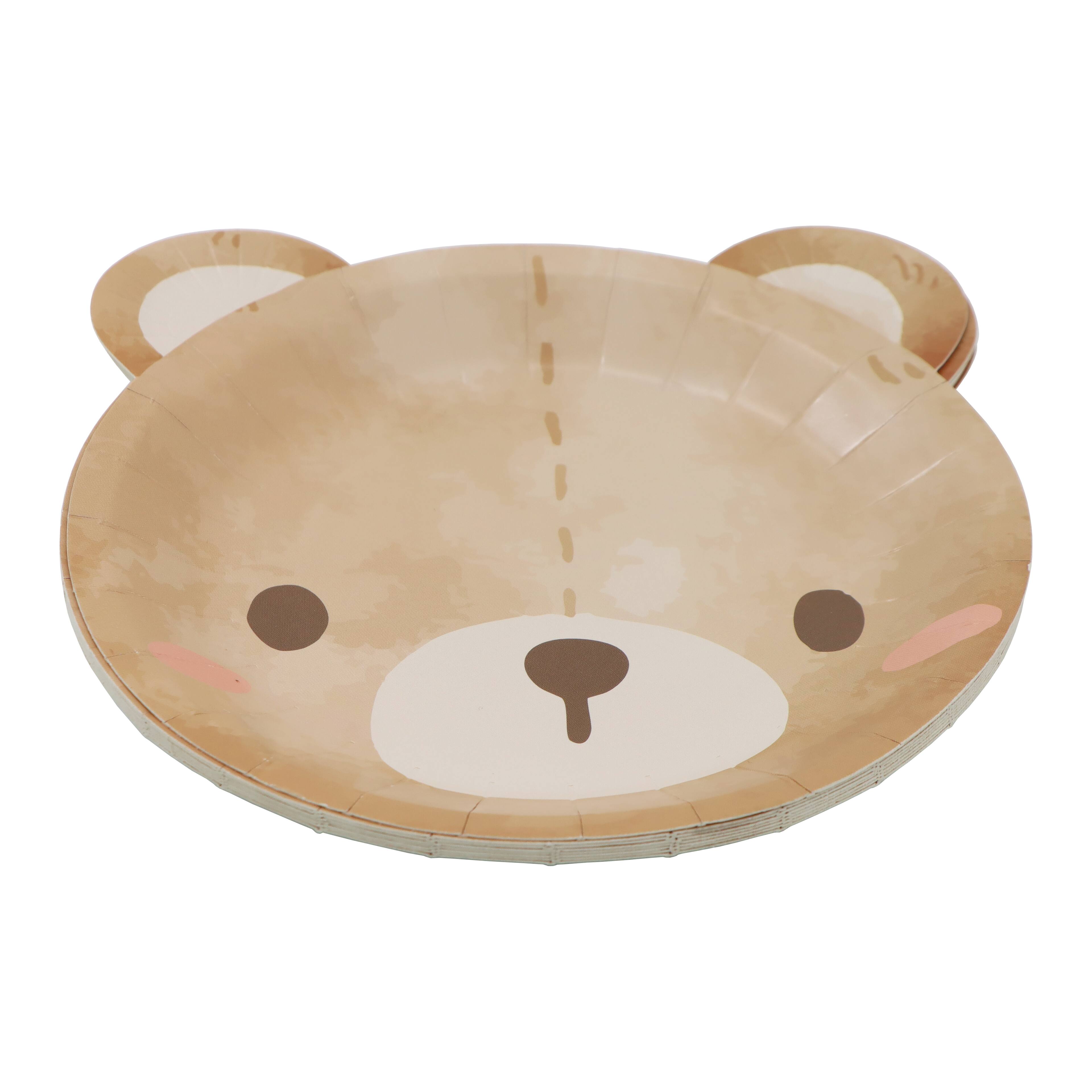 24 Packs: 8 ct. (192 total) 7&#x22; Bear Shaped Snack Plates by Celebrate It&#x2122;