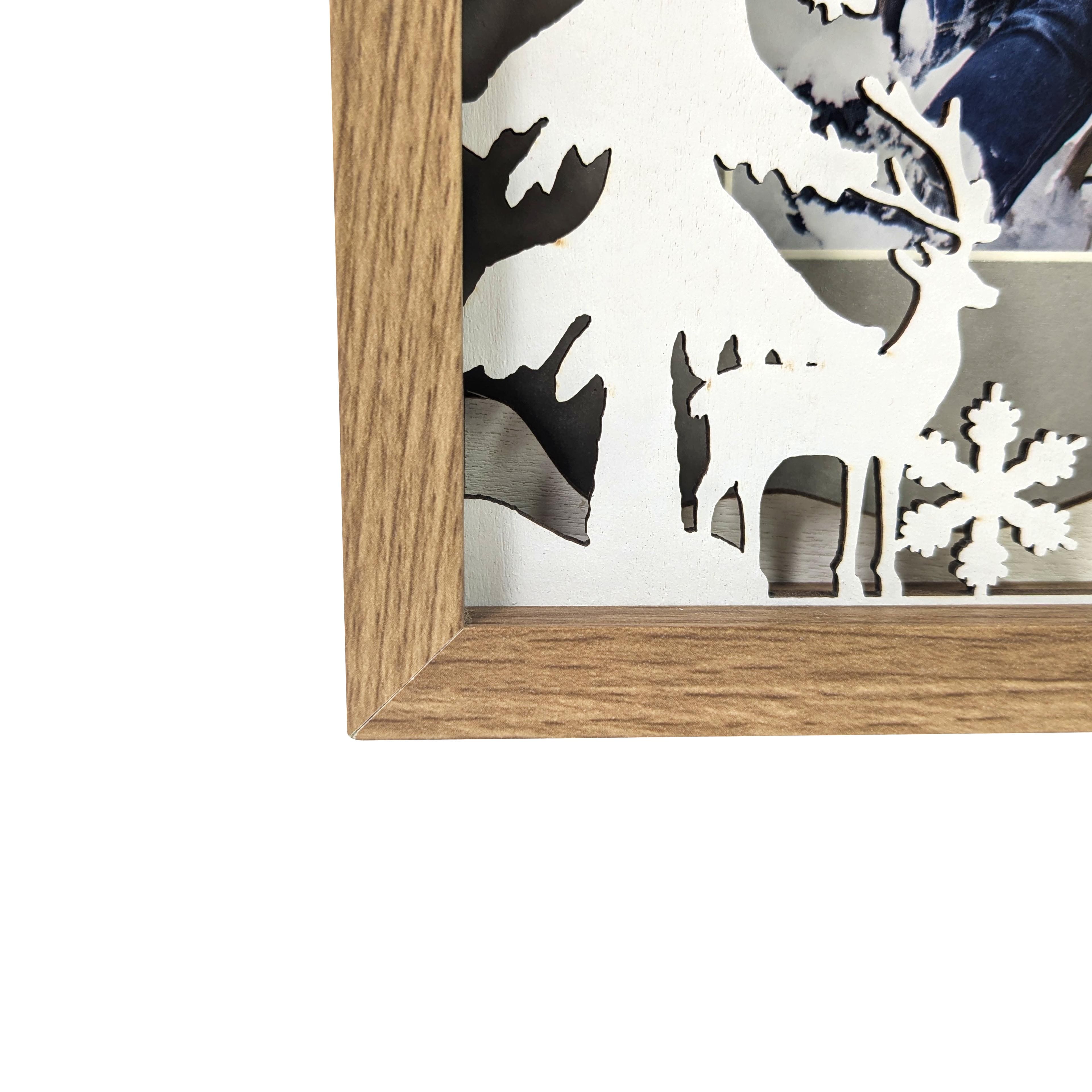 4&#x22; x 6&#x22; LED Snowy House Tabletop Frame by Studio D&#xE9;cor&#xAE;