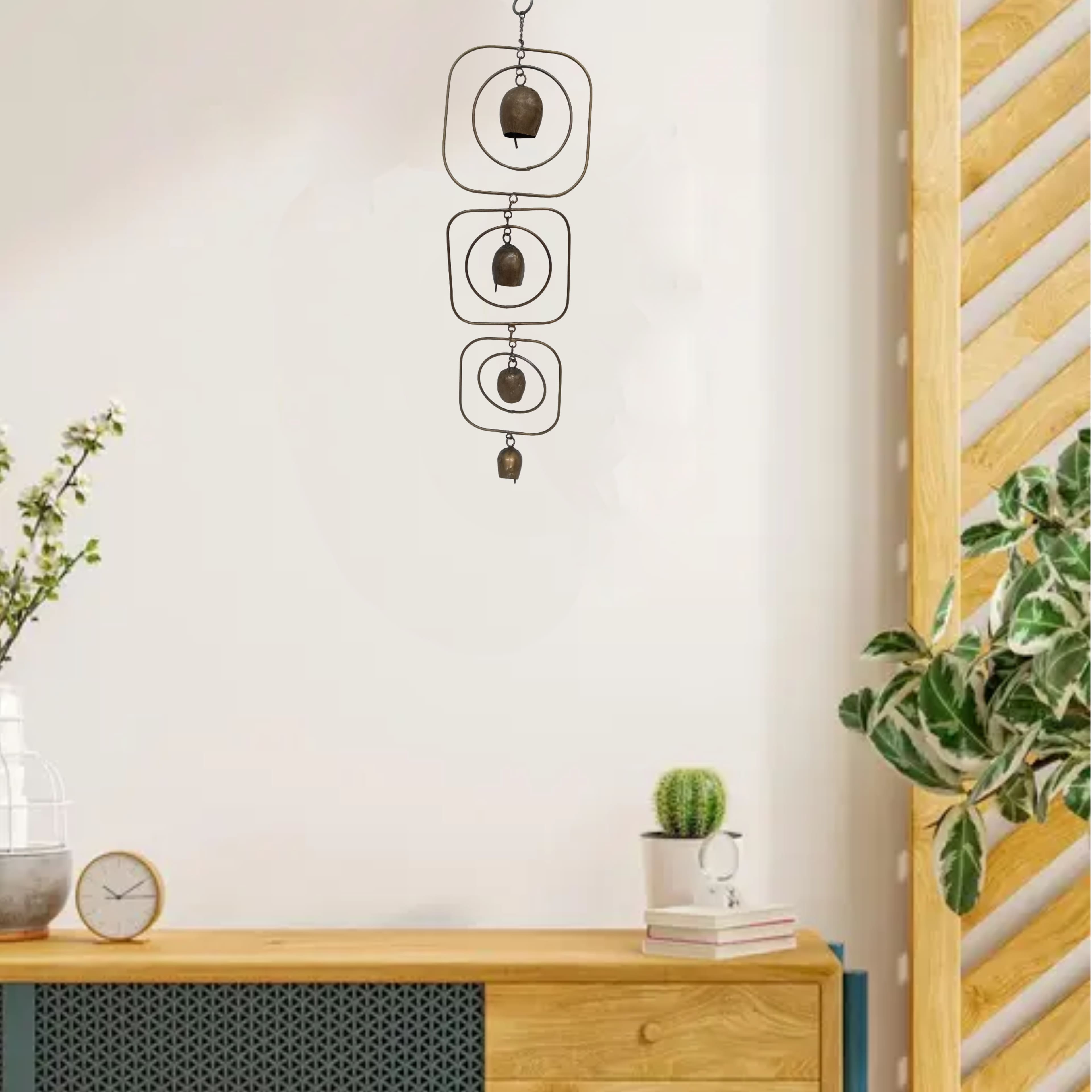 20" Rustic Gold Triple Metal Bells Wall Décor by Ashland®