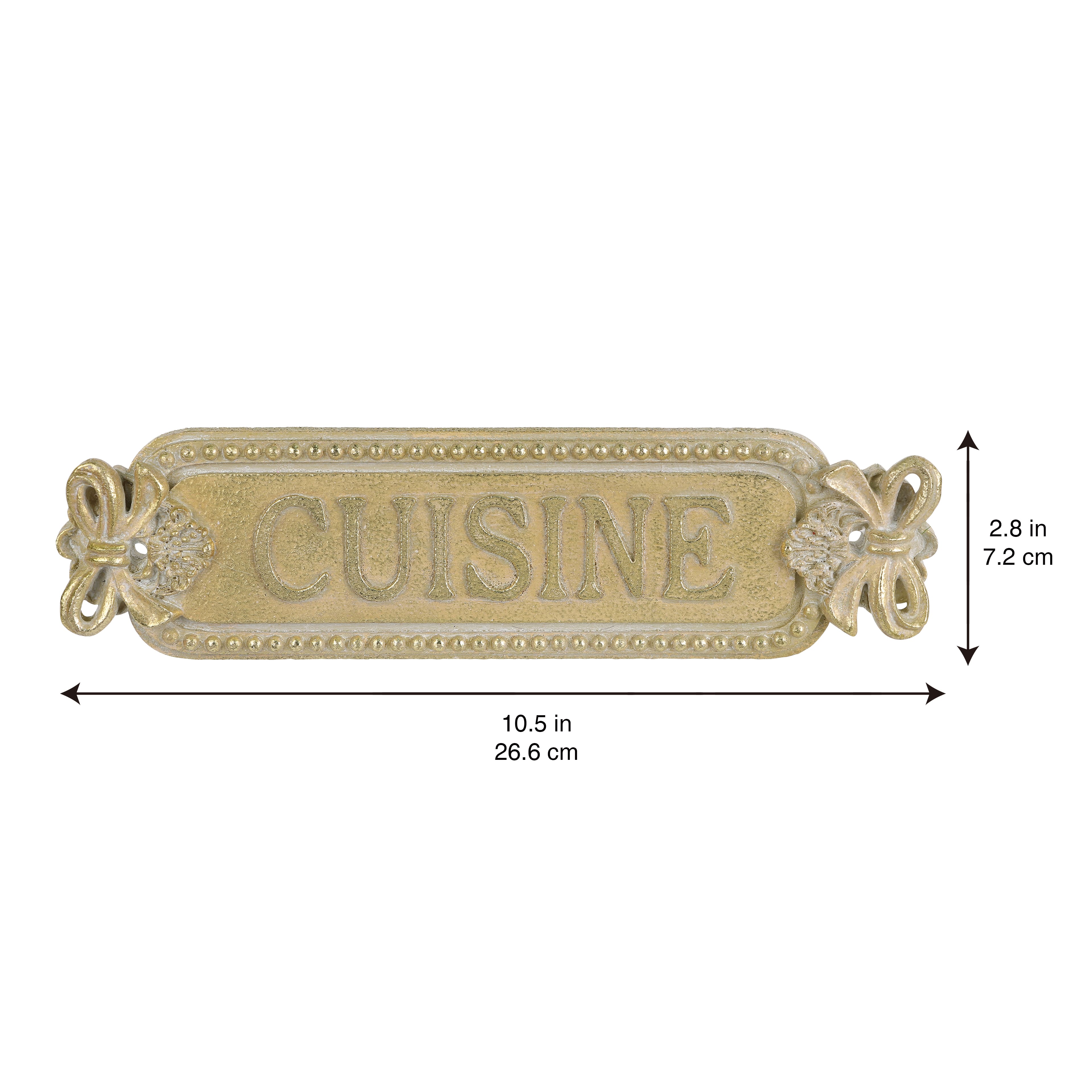 10.5&#x22; x 3&#x22; Gold Cuisine Wall D&#xE9;cor by Ashland&#xAE;