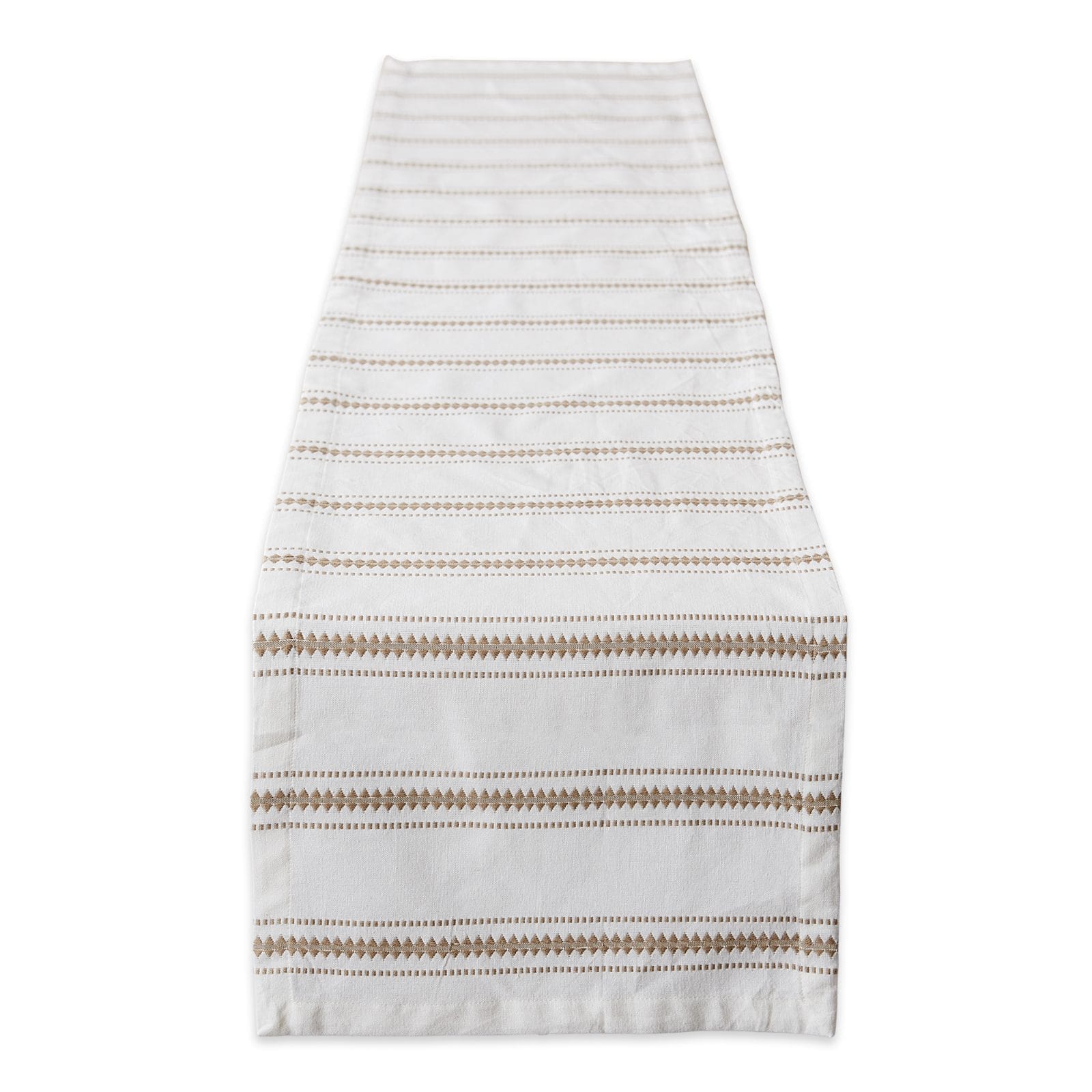 DII® 72" Stone Zig Dobby Stripe Table Runner