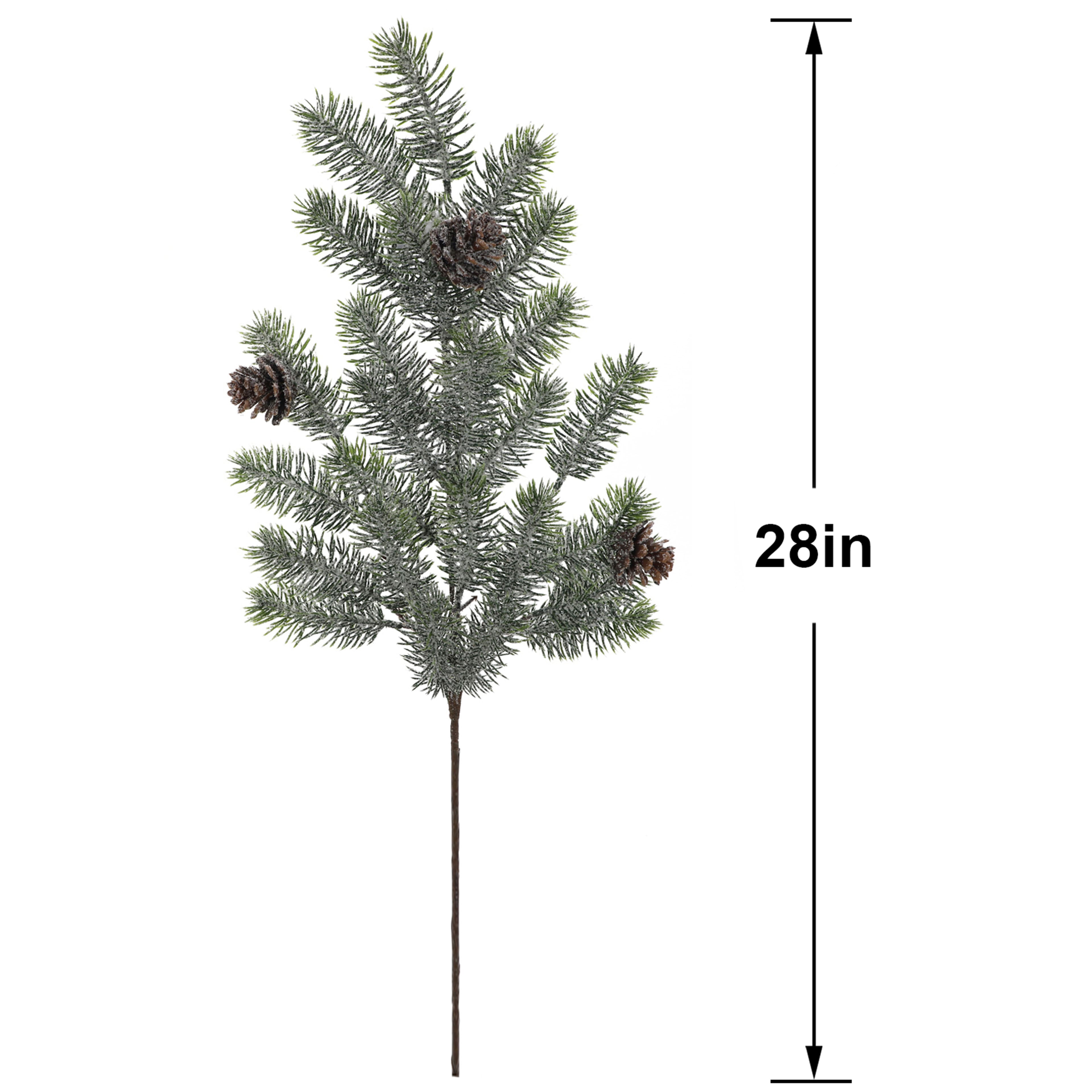 28&#x22; Snowy Pine &#x26; Pinecone Stem by Ashland&#xAE;