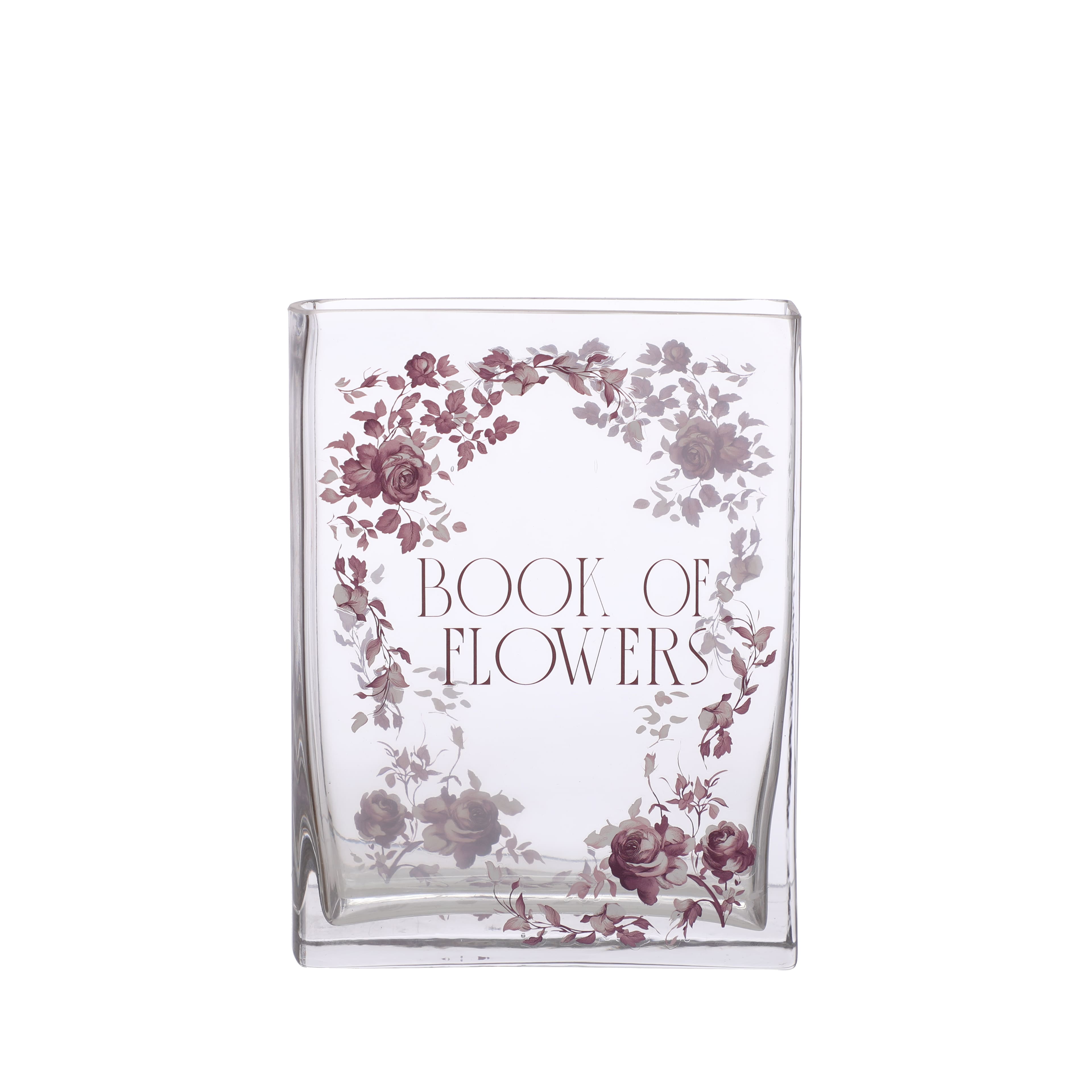8&#x22; Book of Flowers Decorative Glass Container by Ashland&#xAE;