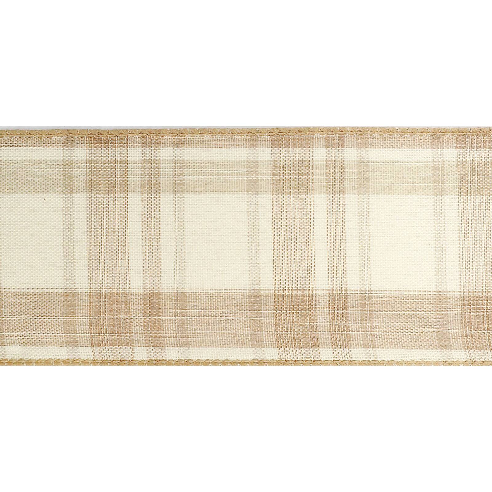 2.5&#x22; x 25ft. Wired Plaid Ribbon by Celebrate It&#x2122; D&#xE9;cor
