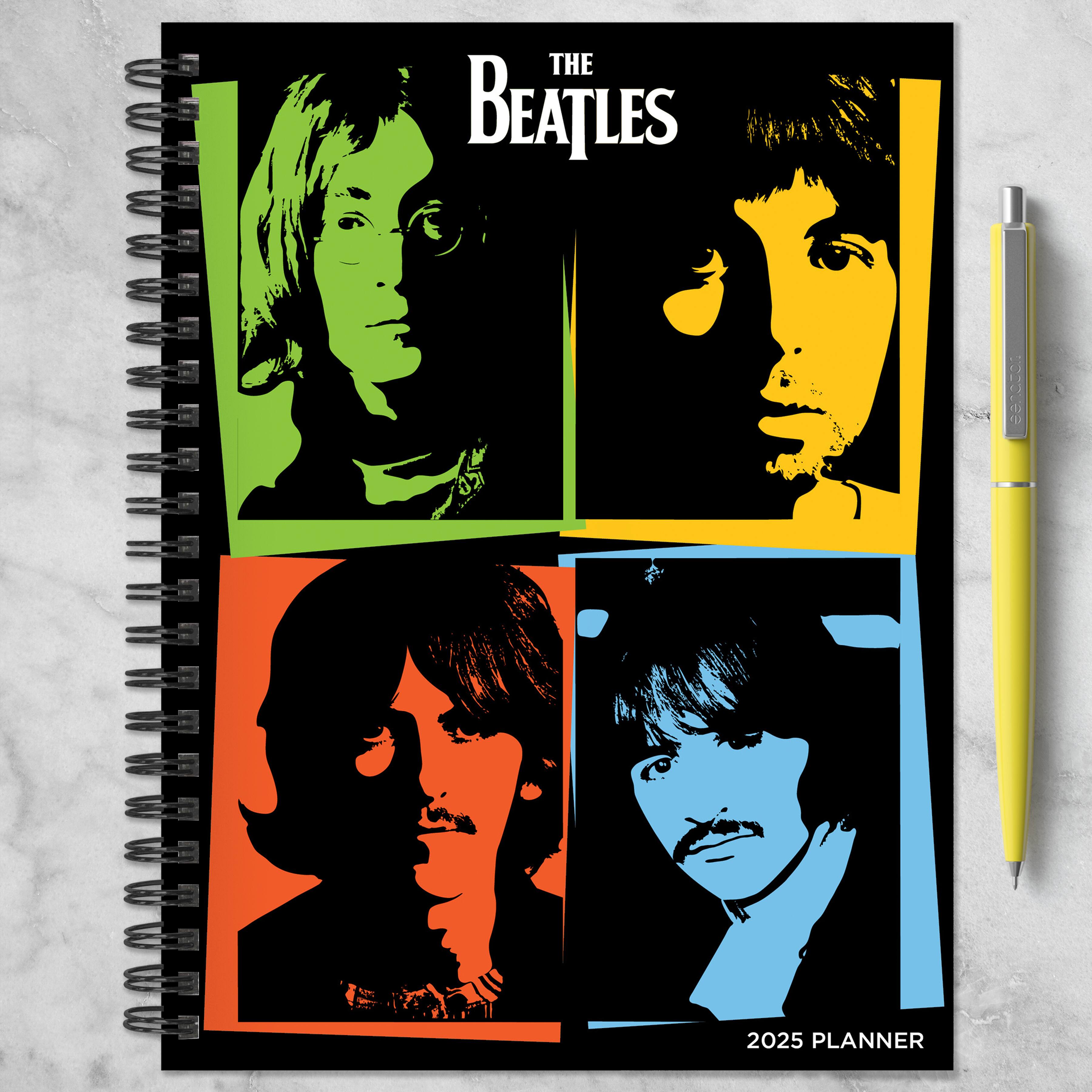 TF Publishing 2025 Medium The Beatles Weekly Monthly Spiral Planner